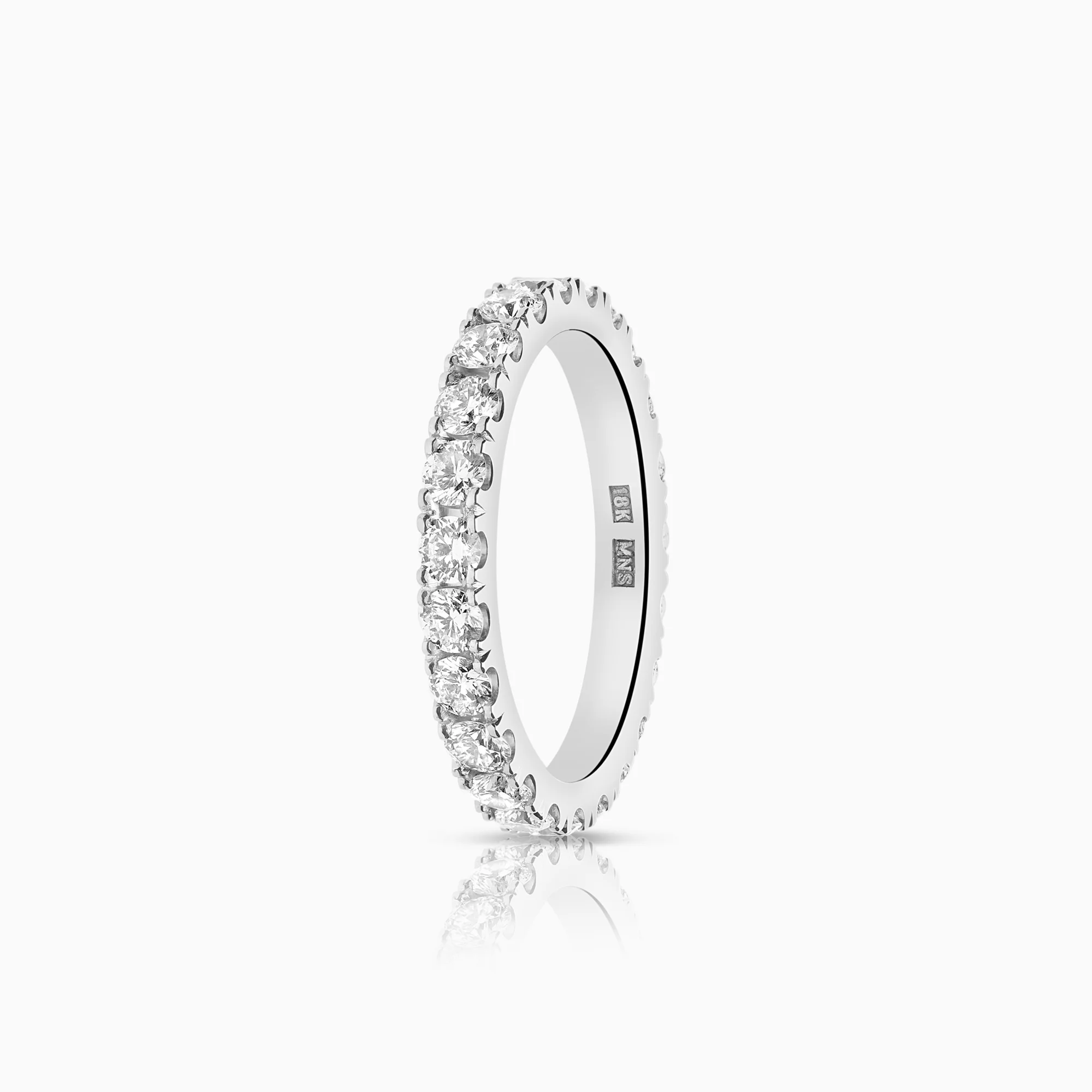 Full eternity diamonds 1.25ct 18K white gold