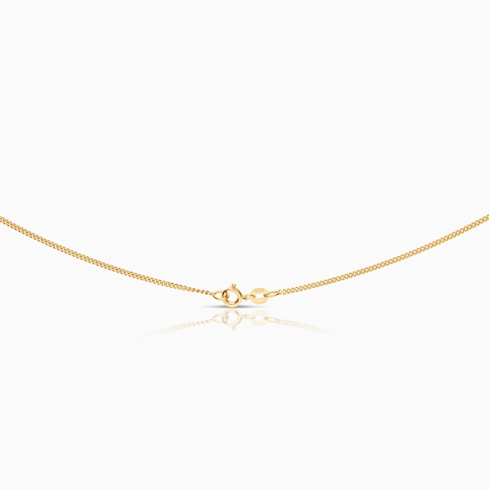 Necklace with heart pendant 0.01ct 18K gold - Image 2