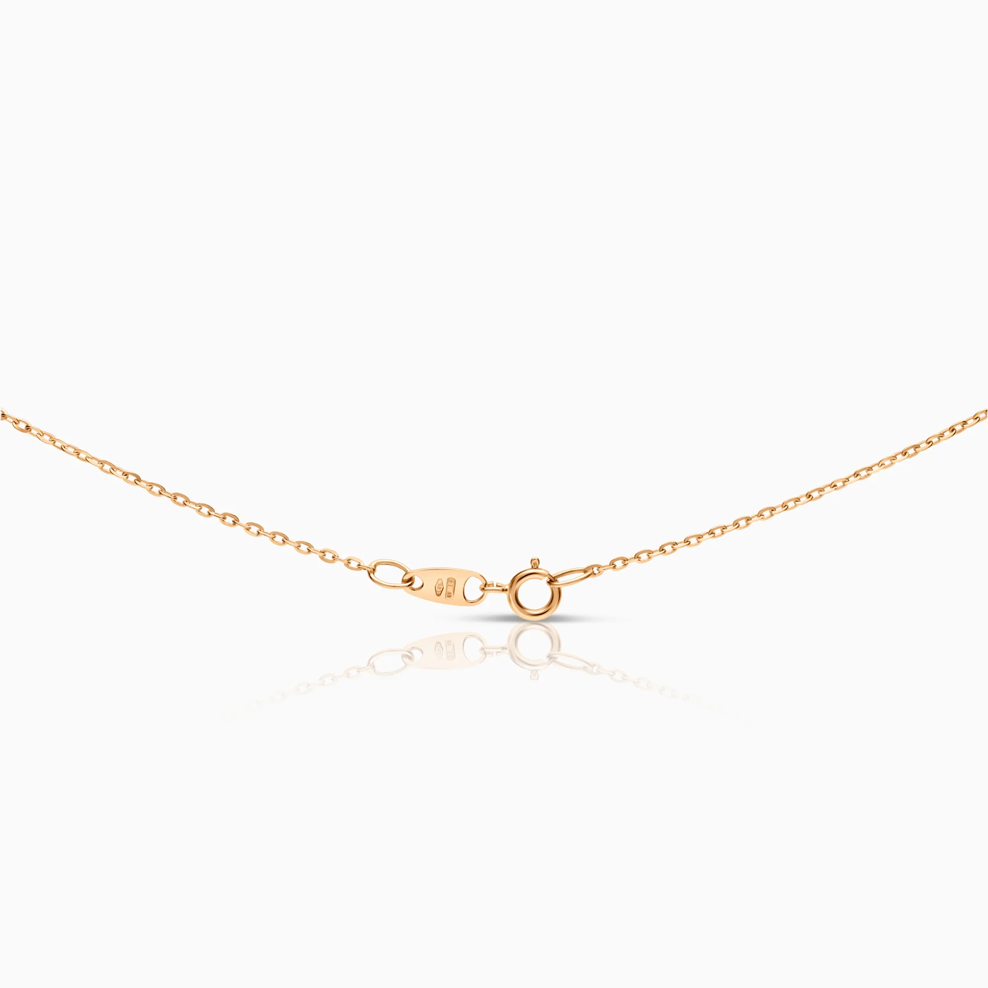 Necklace with heart pendant 0.02ct 18K gold - Image 2