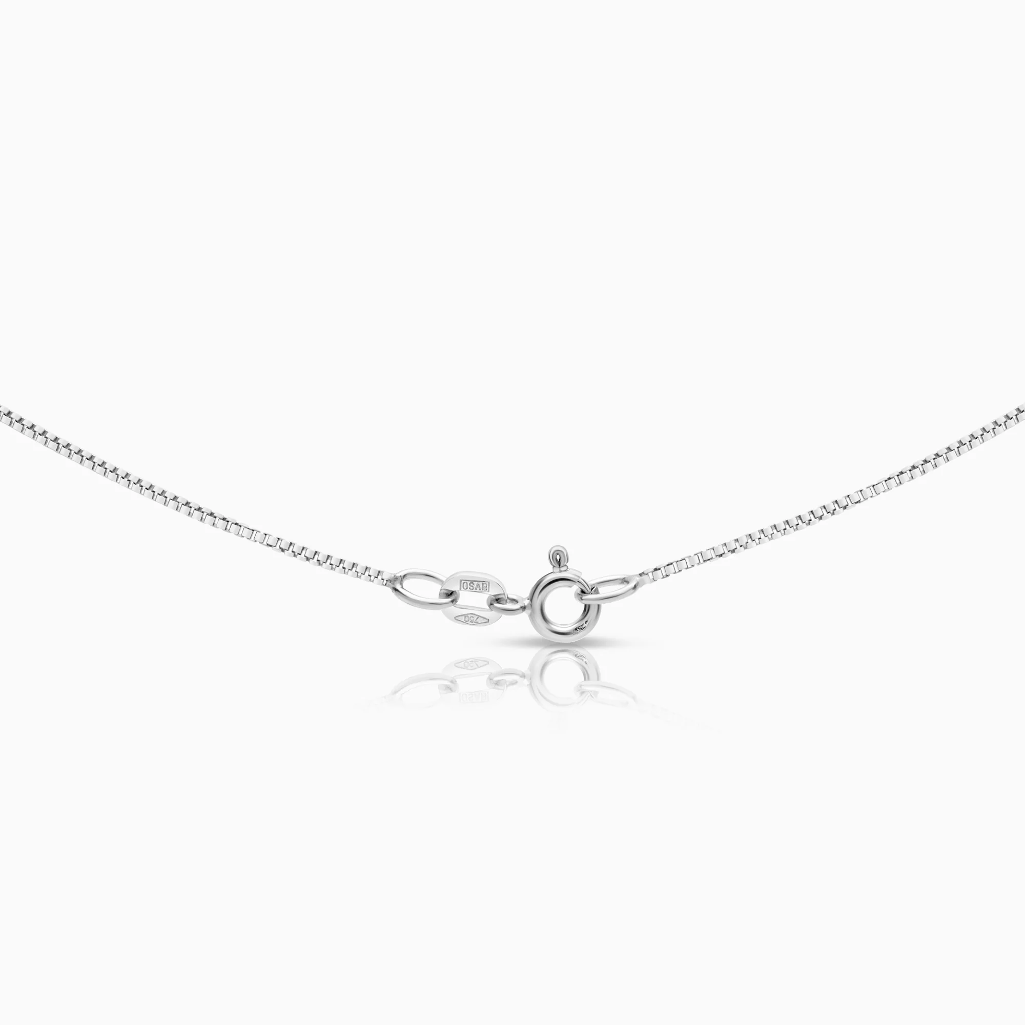 Heart necklace 3.68g 18K white gold - Image 2