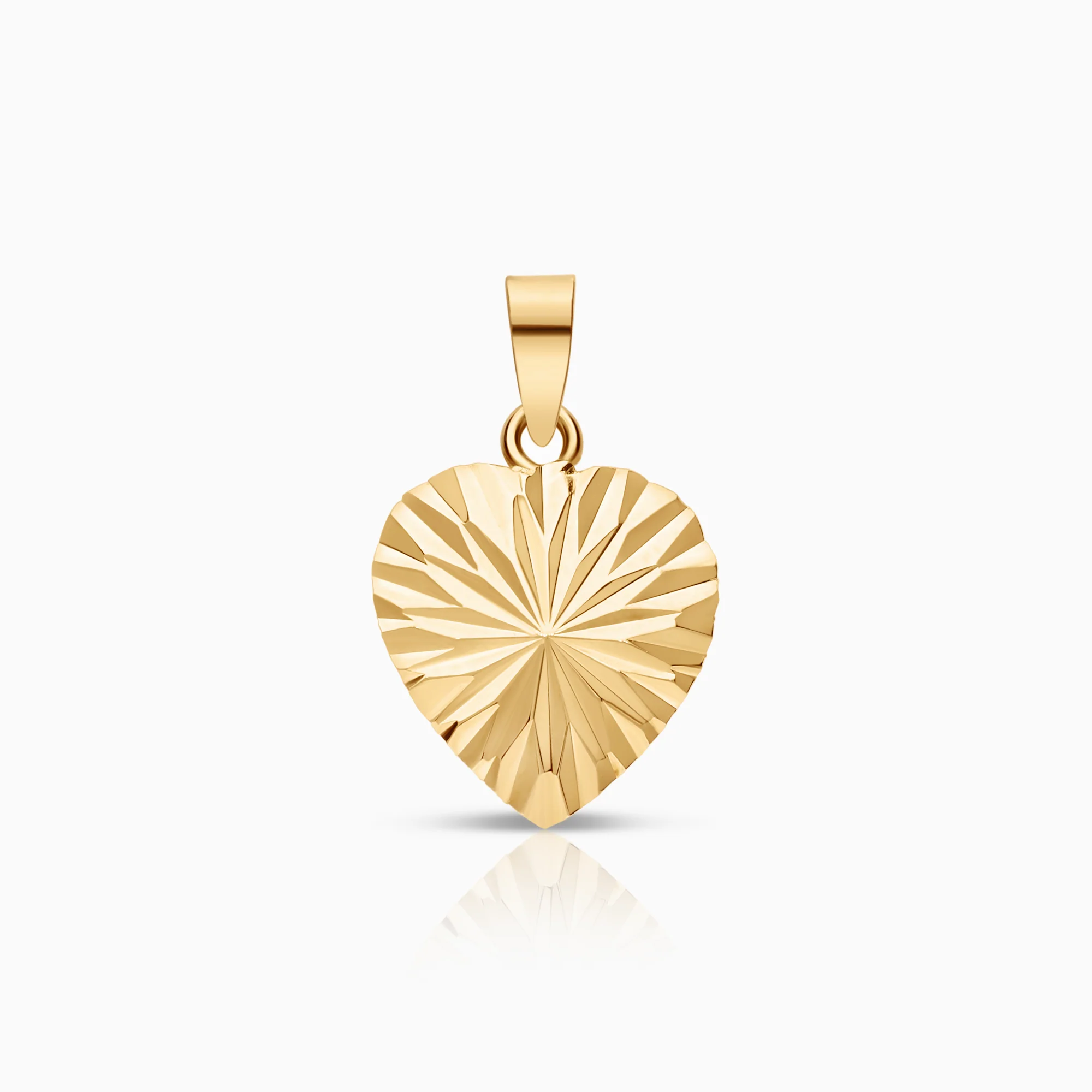 Pendant heart 0.24g 18K gold