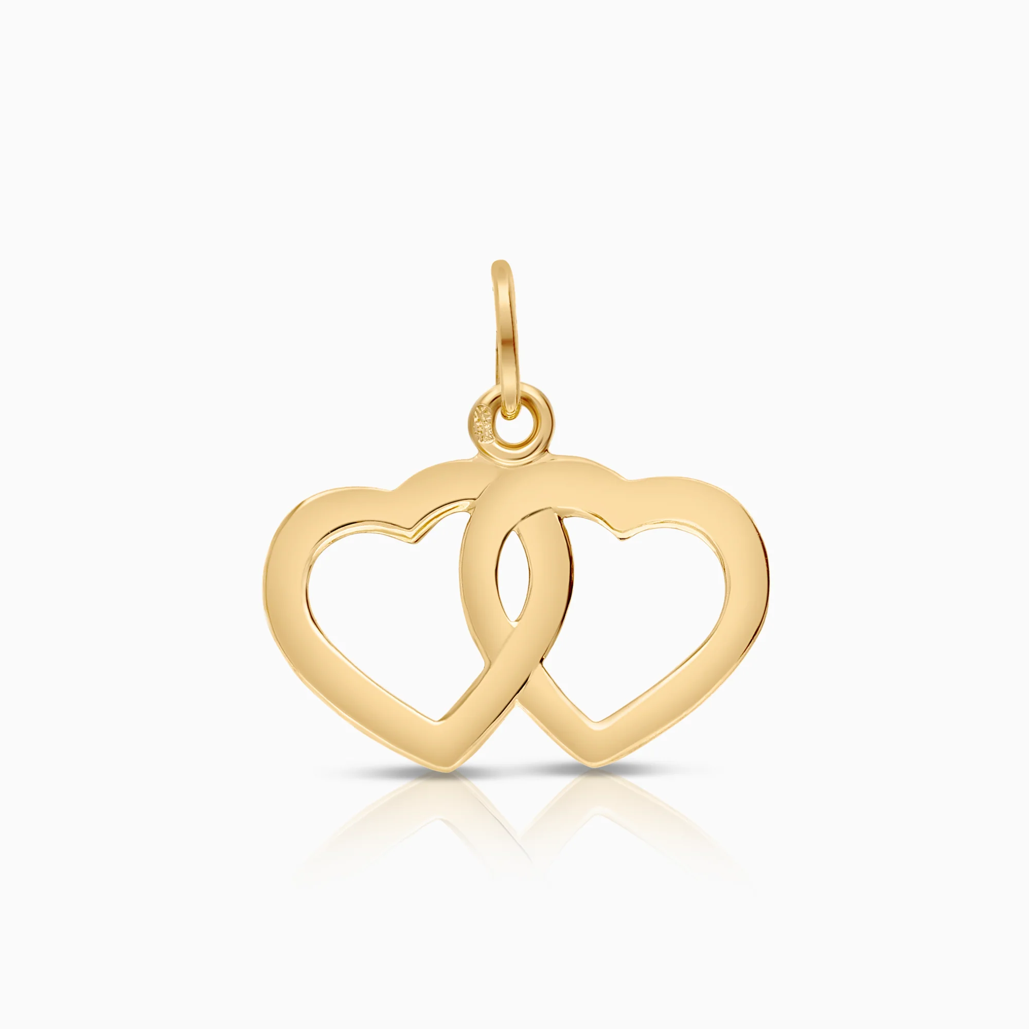 Pendant hearts 0.42g 18K gold