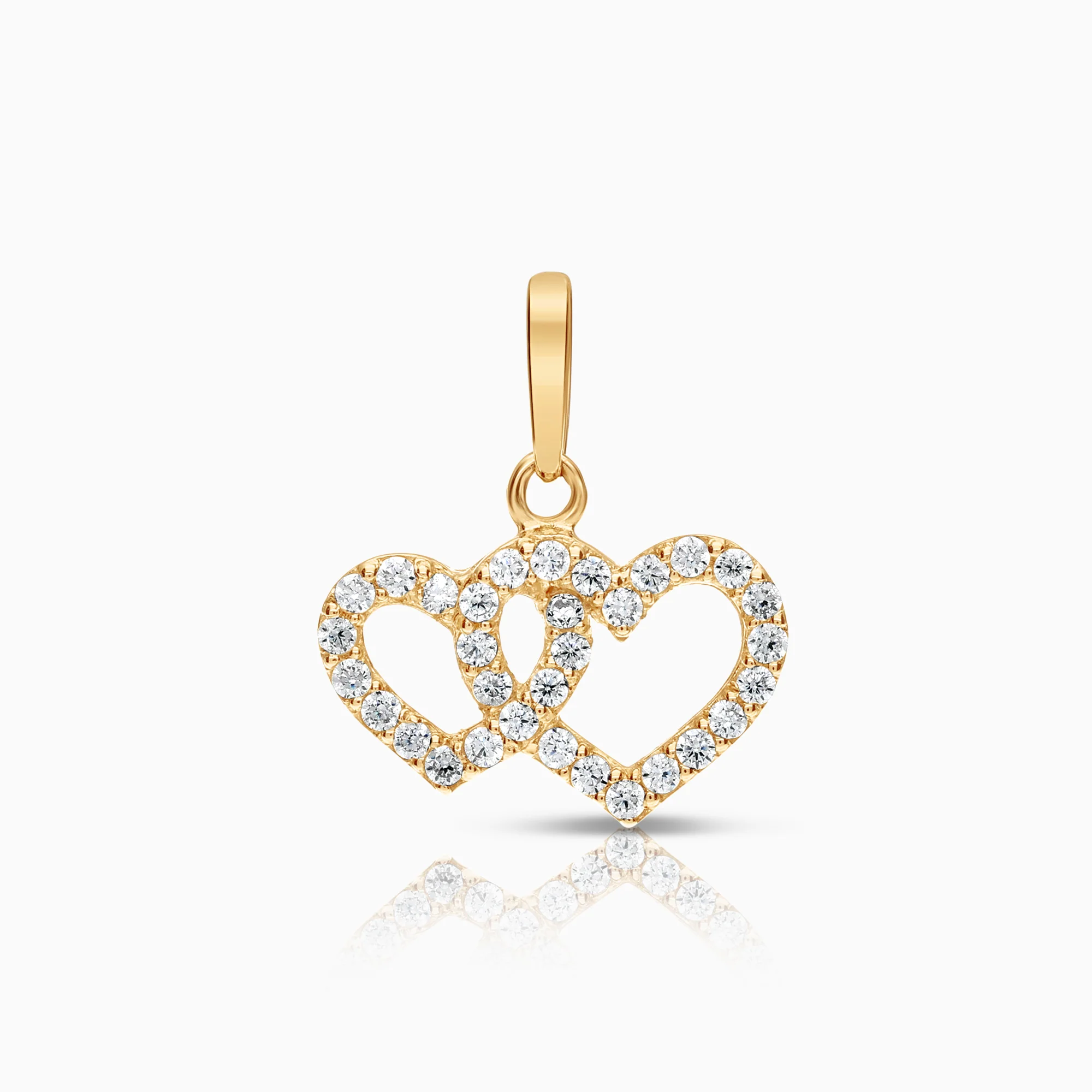 Heart pendants 0.58g 18K gold