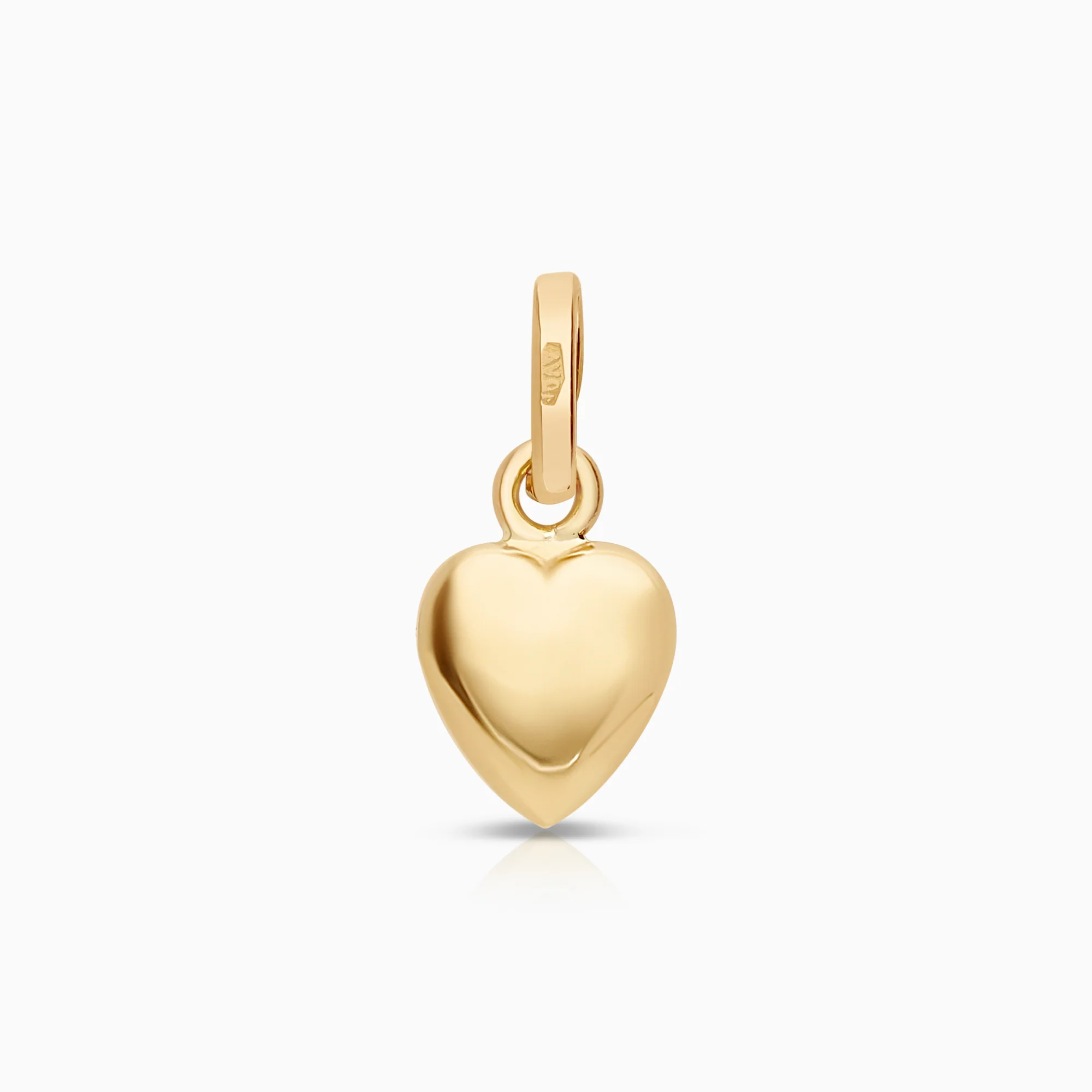 Heart pendant 0.62g 18K gold.