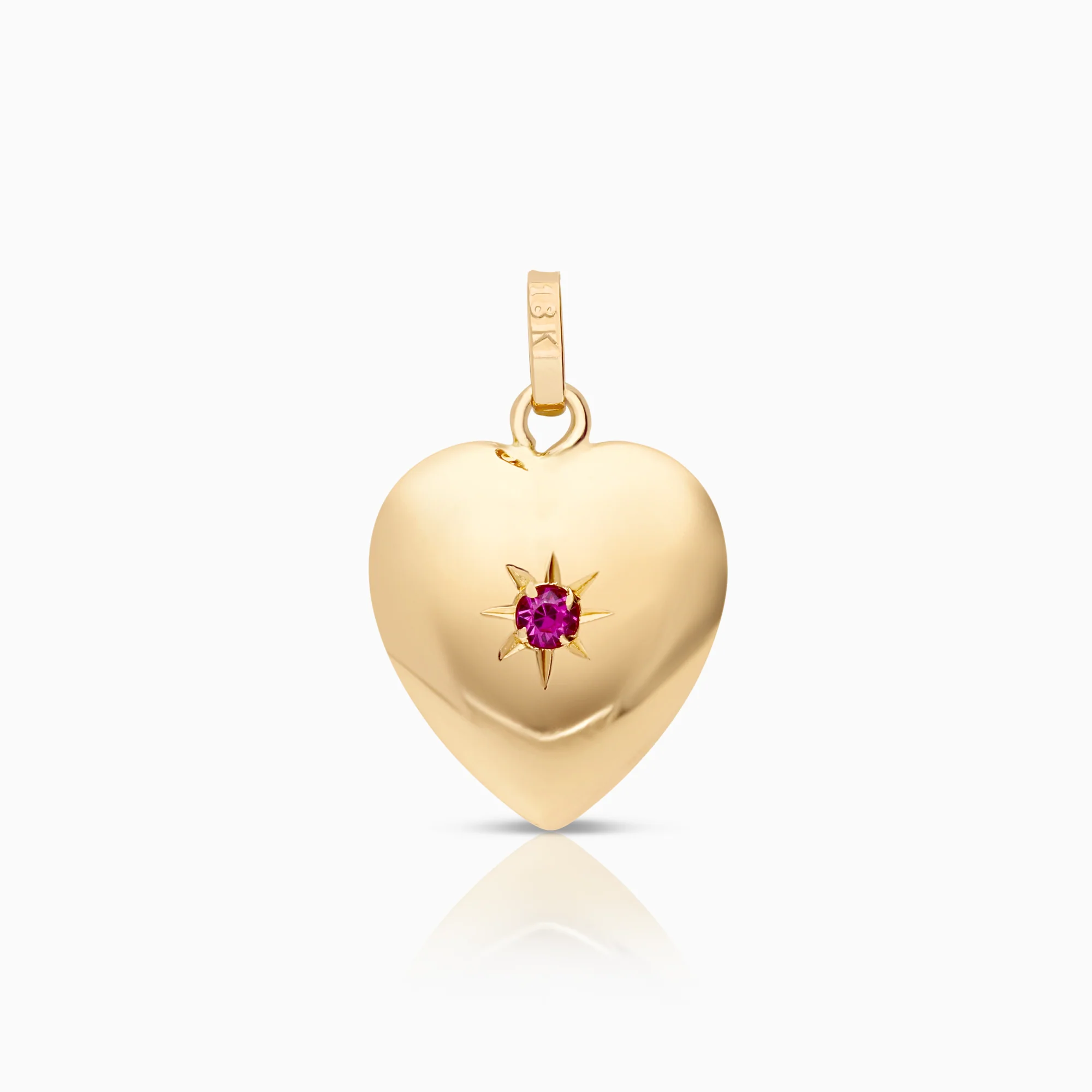 Heart pendant 0.92g 18K gold