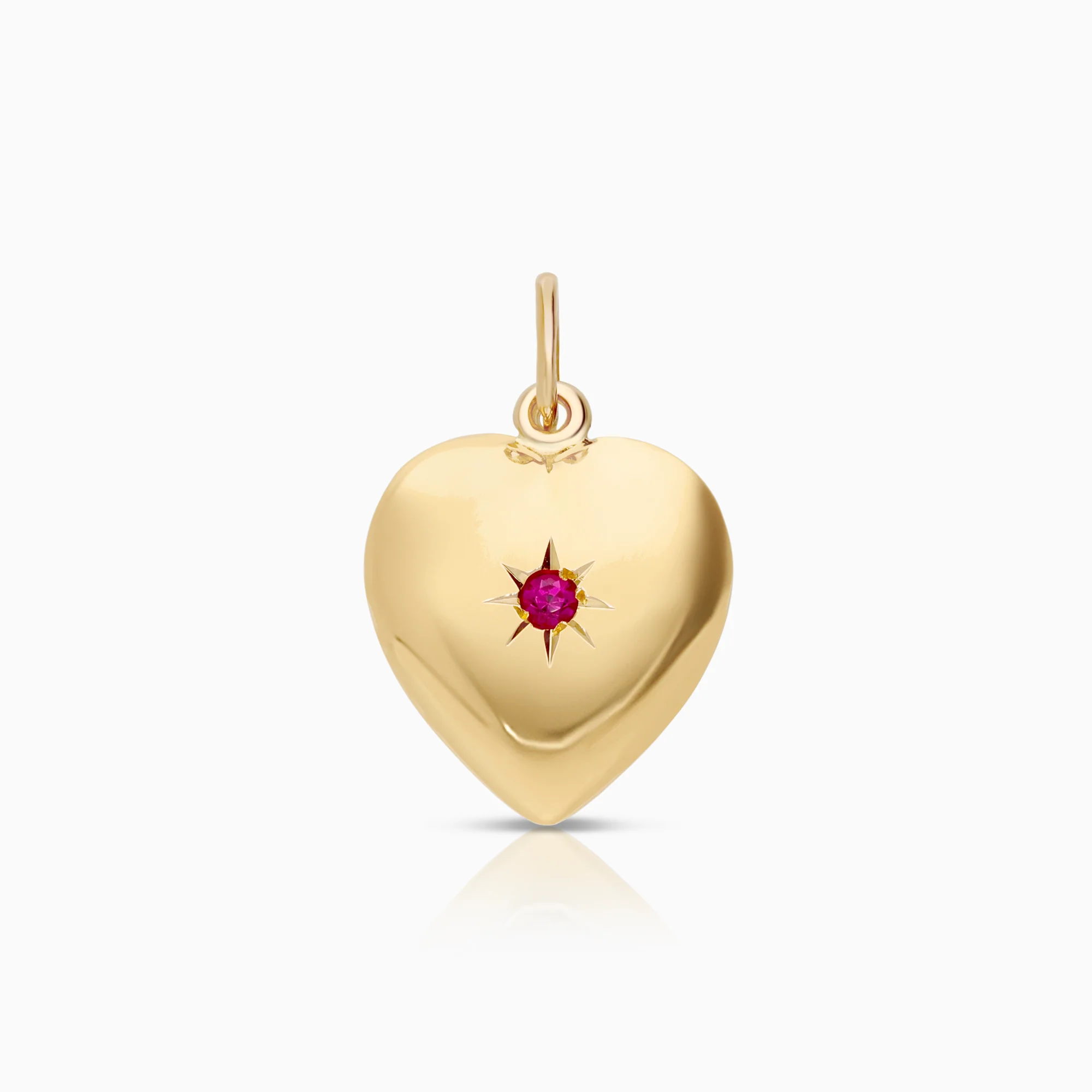 Heart pendant 0.92g 18K gold