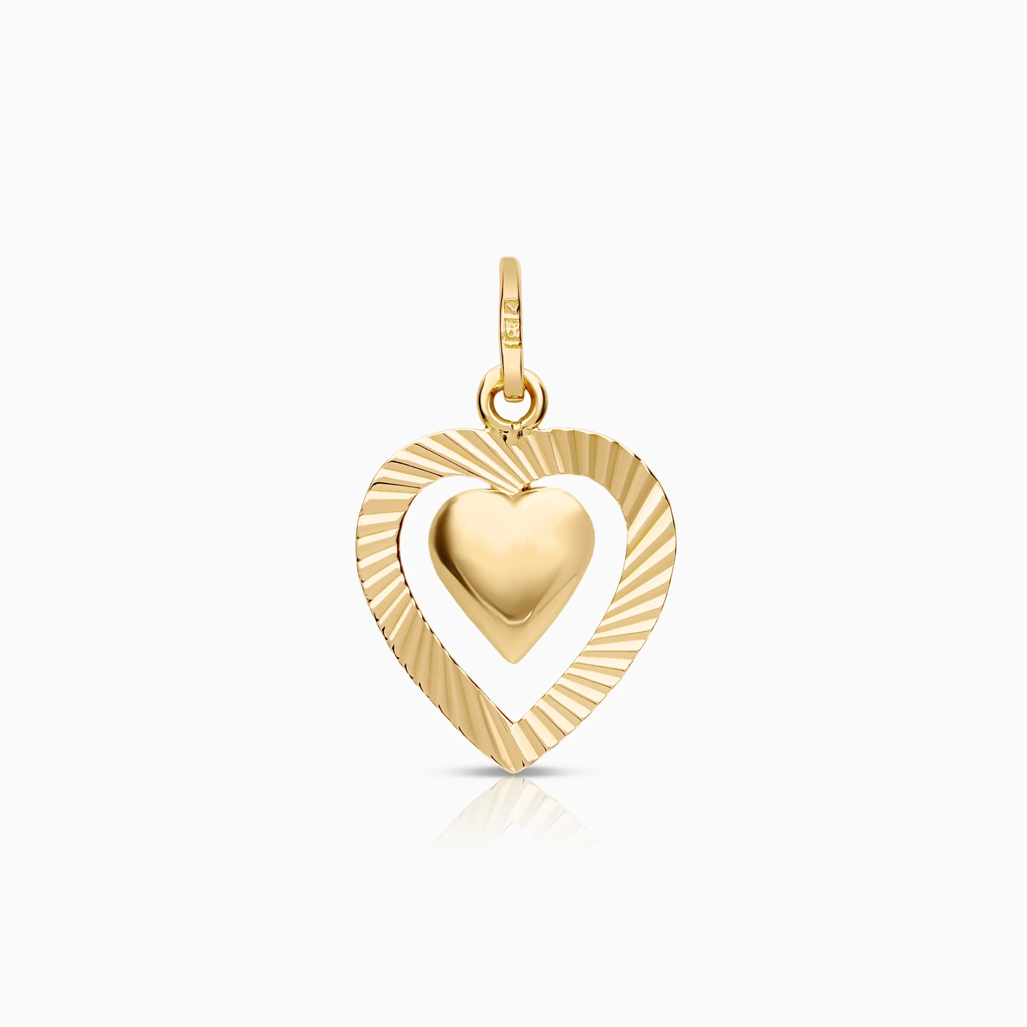 Heart pendant 1.46g 18K gold