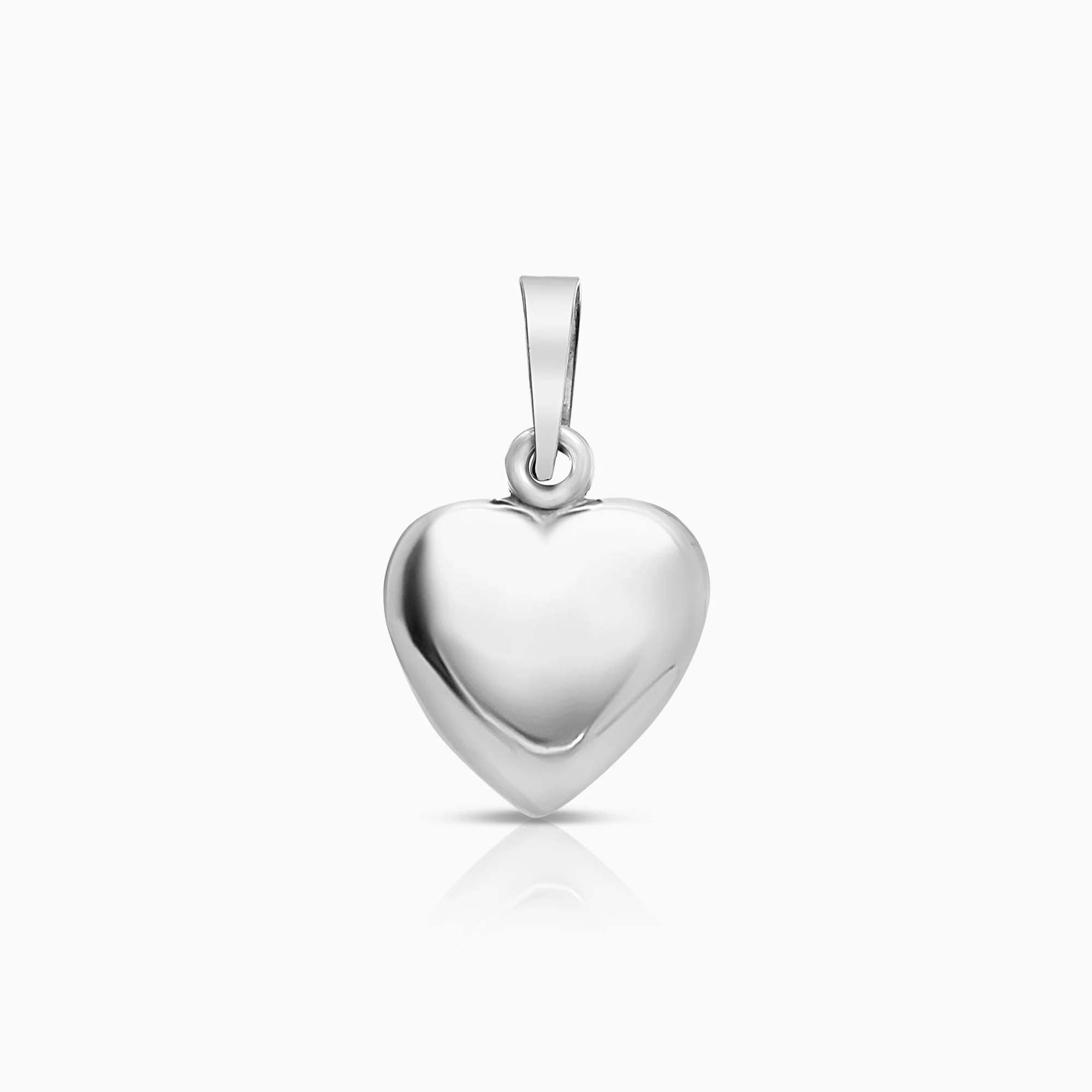 Heart pendant 1.77g 18K white gold