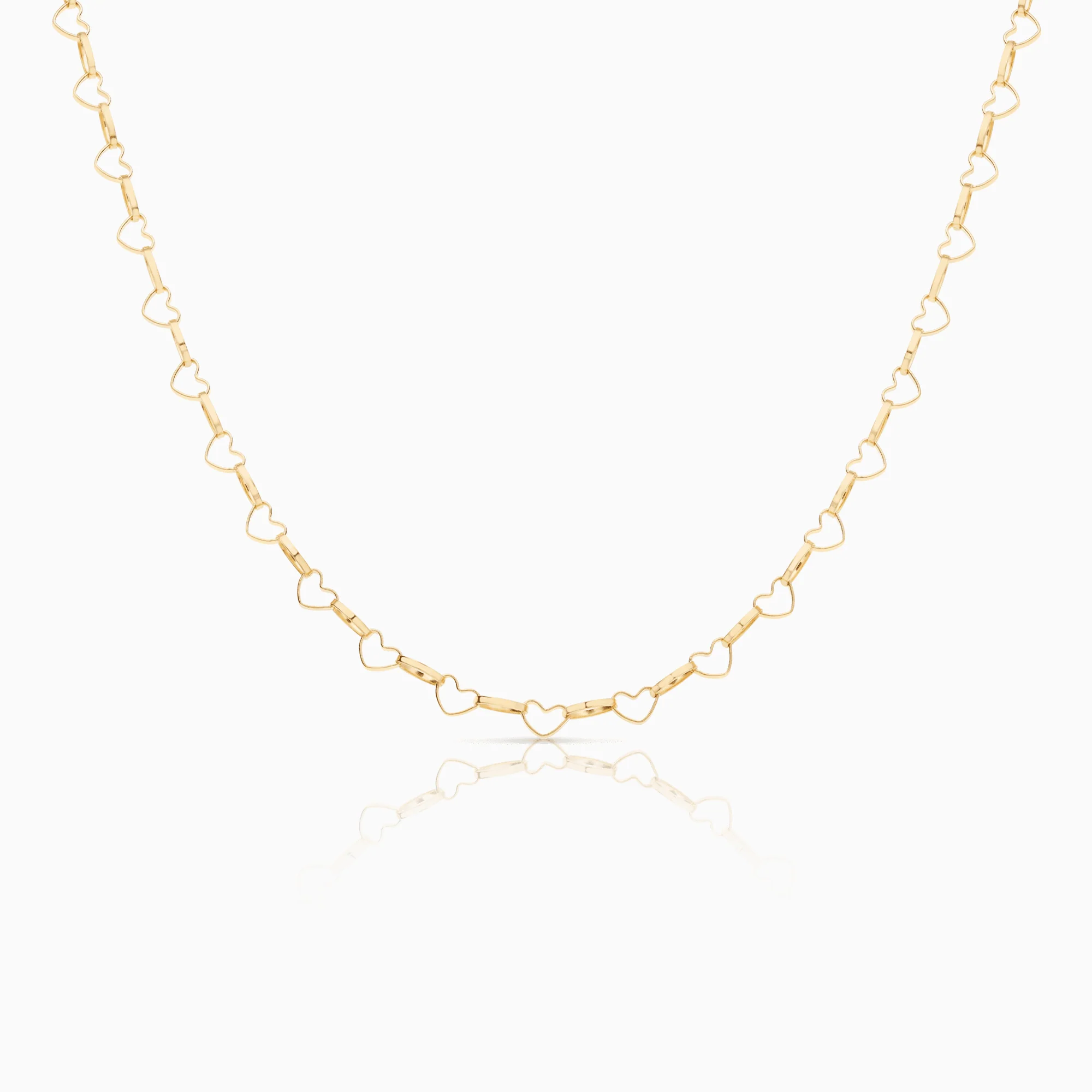 Heart link 5.95g 18K gold