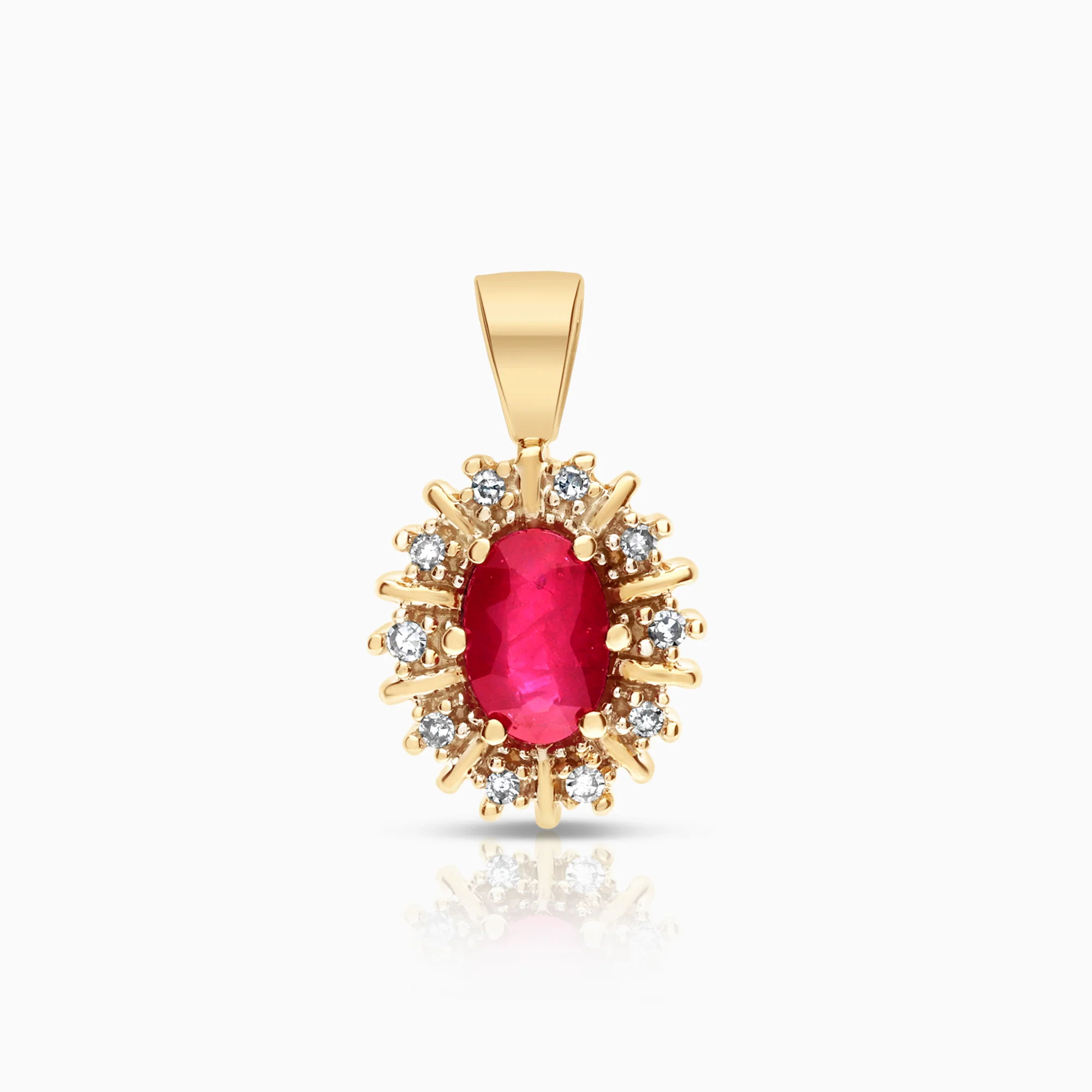 Carmosé pendant 0.05ct 18K gold