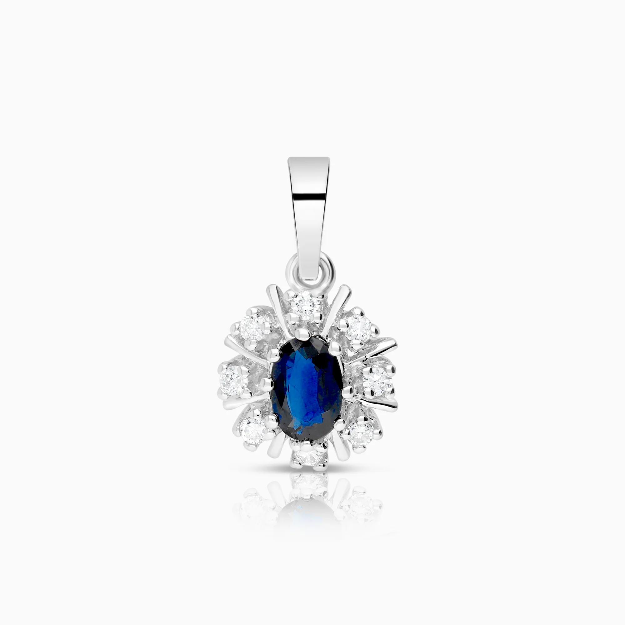 Carmosé pendant 0.16ct sapphire 18K white gold