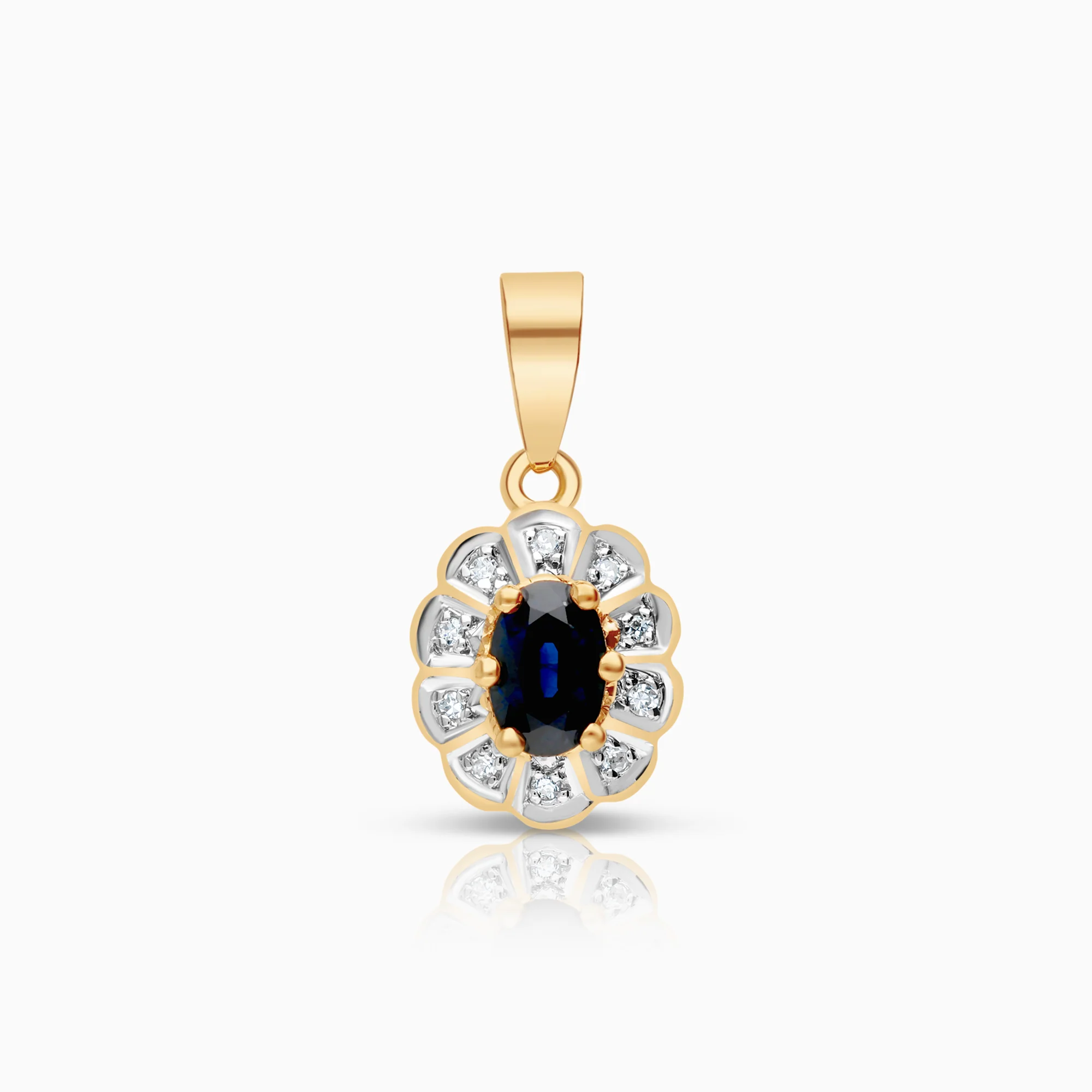 Carmosé pendant sapphire 0.05ct 18K gold