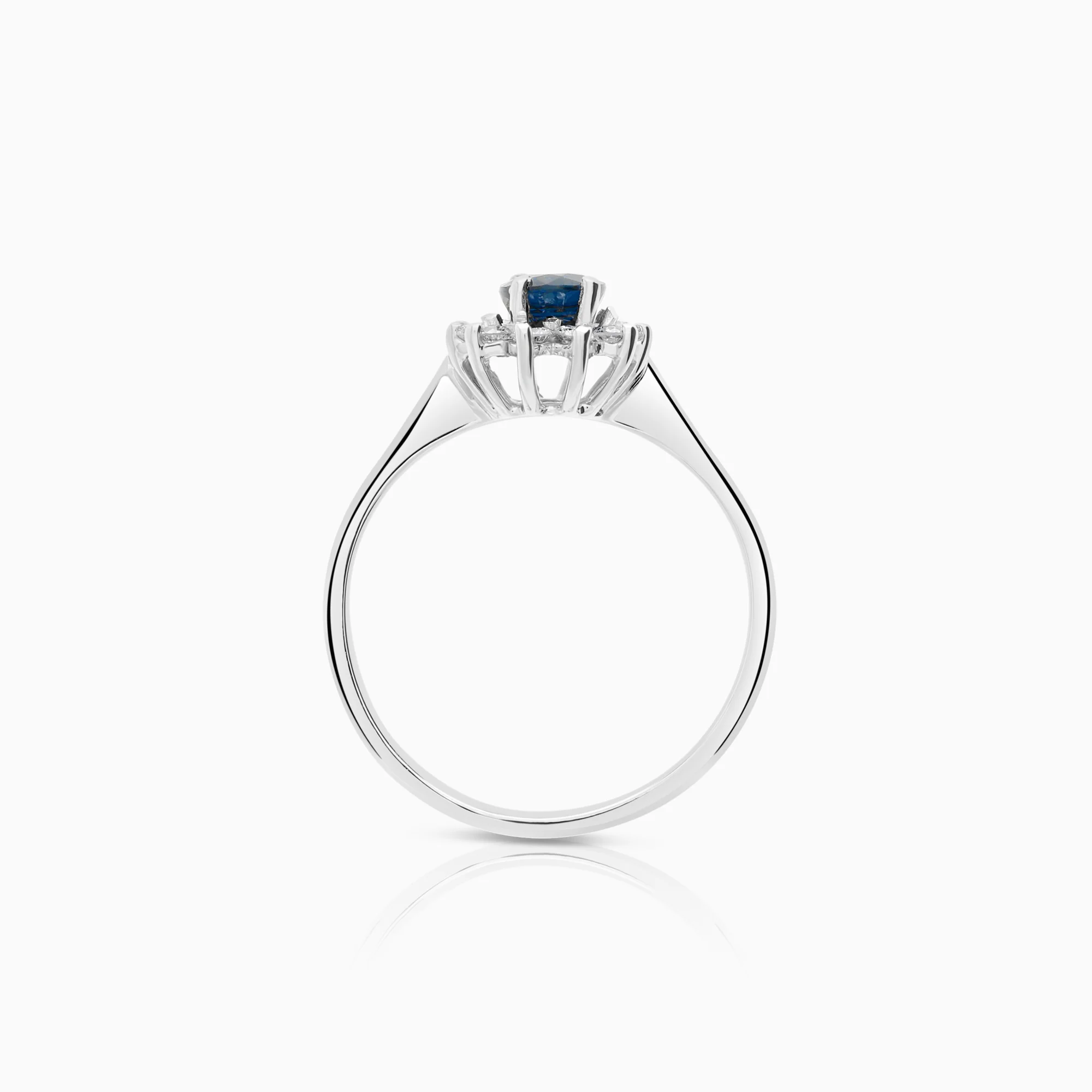 Carmosé ring with 0.21ct sapphire in 18K white gold - Image 2