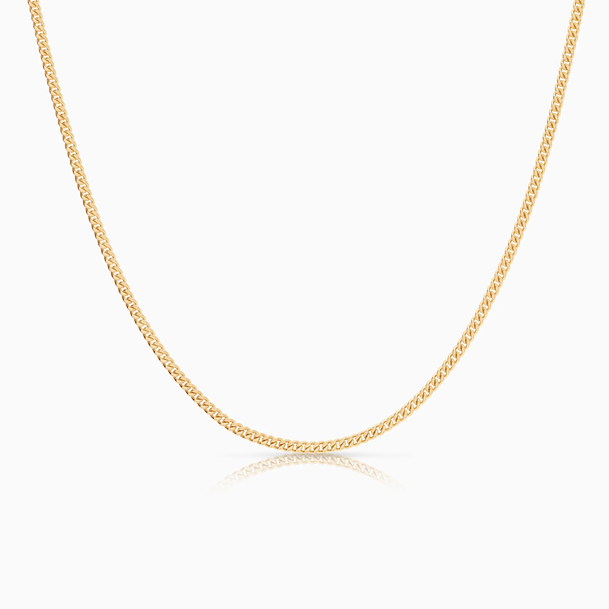 Curb necklace 10.85g 18K gold
