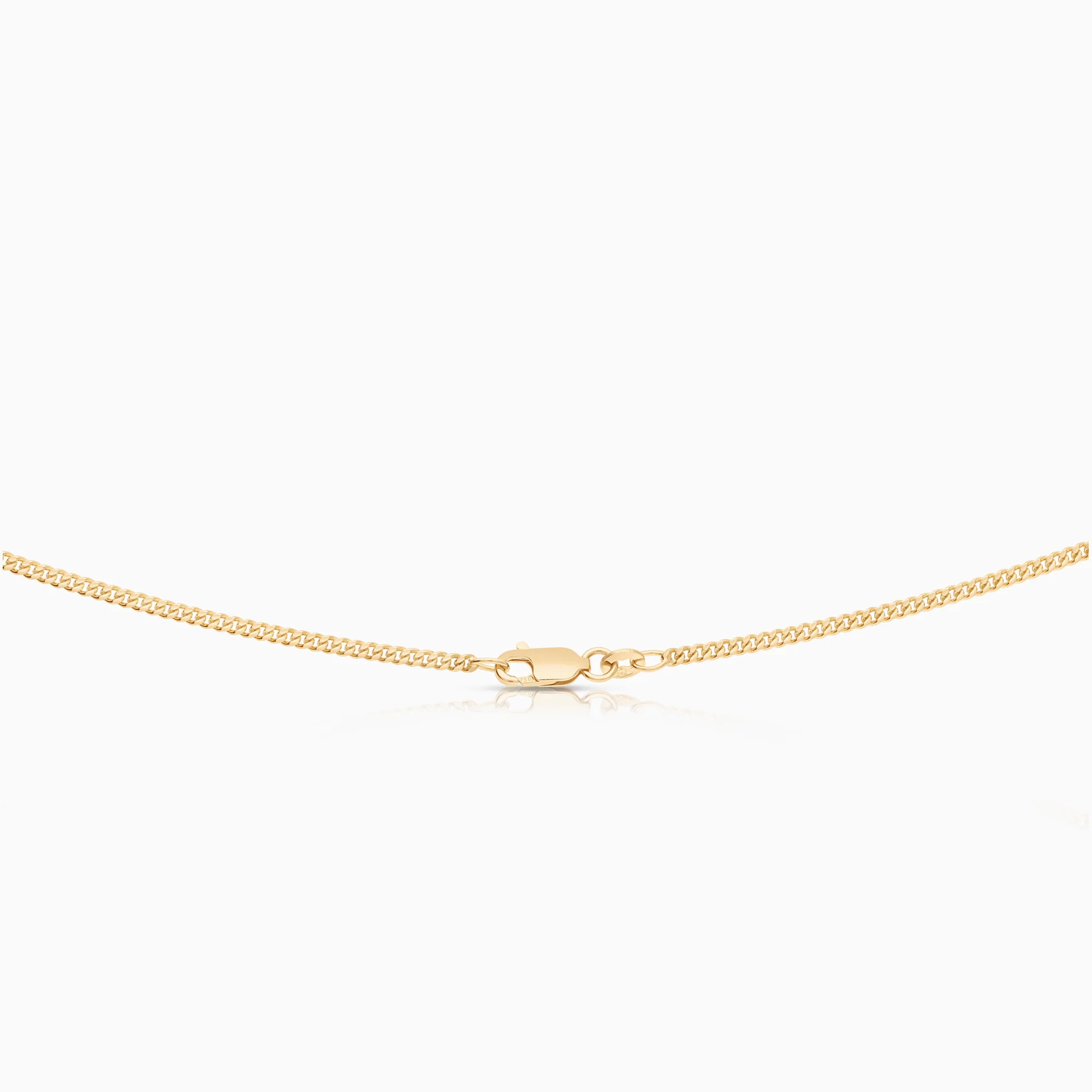 Curb necklace 10.85g 18K gold - Image 2