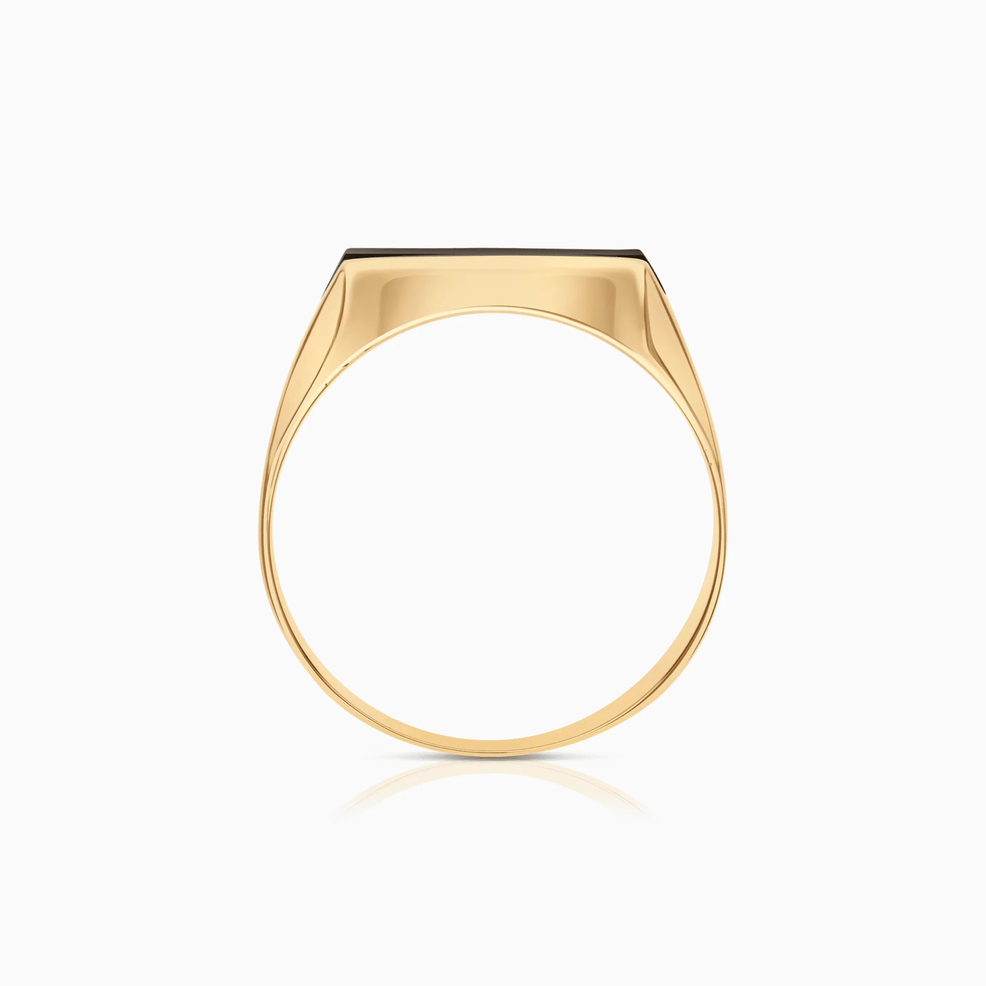 Signet ring with black onyx 5.55g 18K gold - Image 2