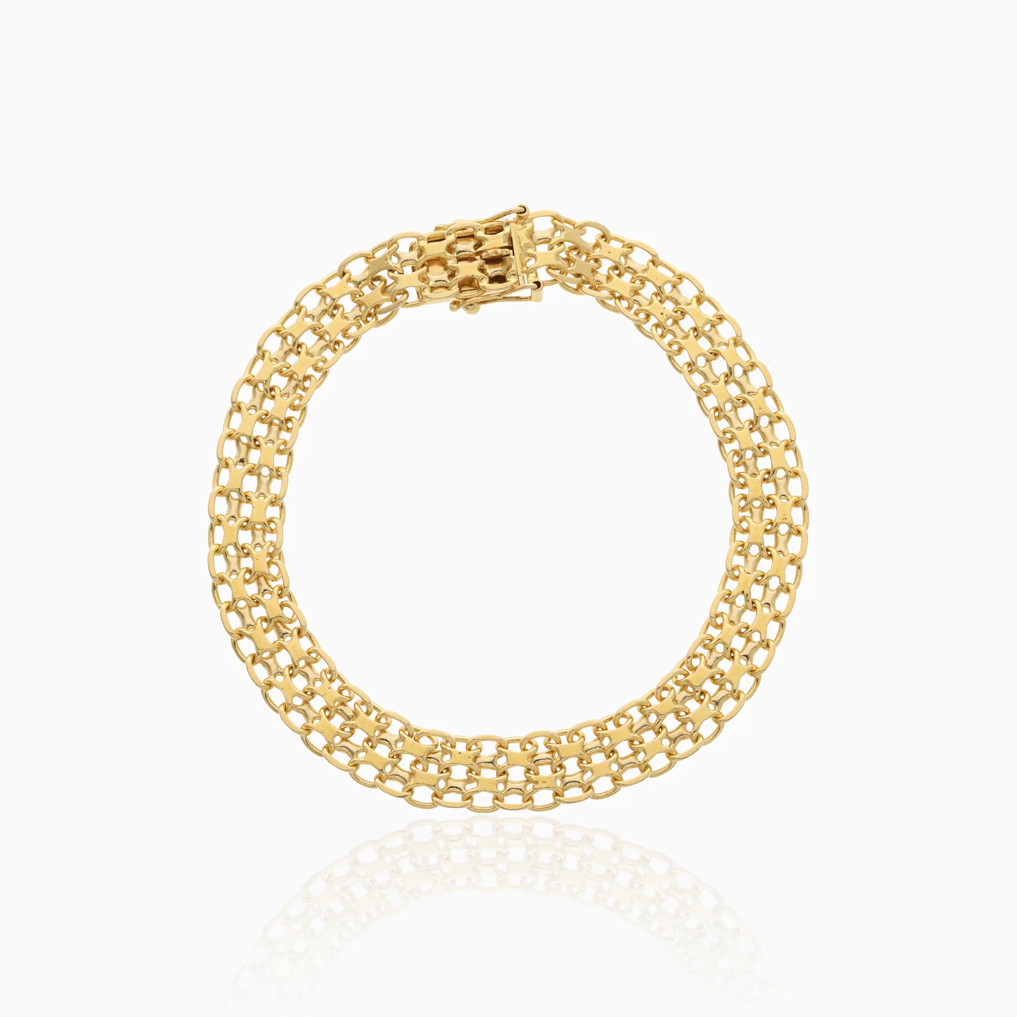 Classic X-link bracelet 12.36g 18K gold