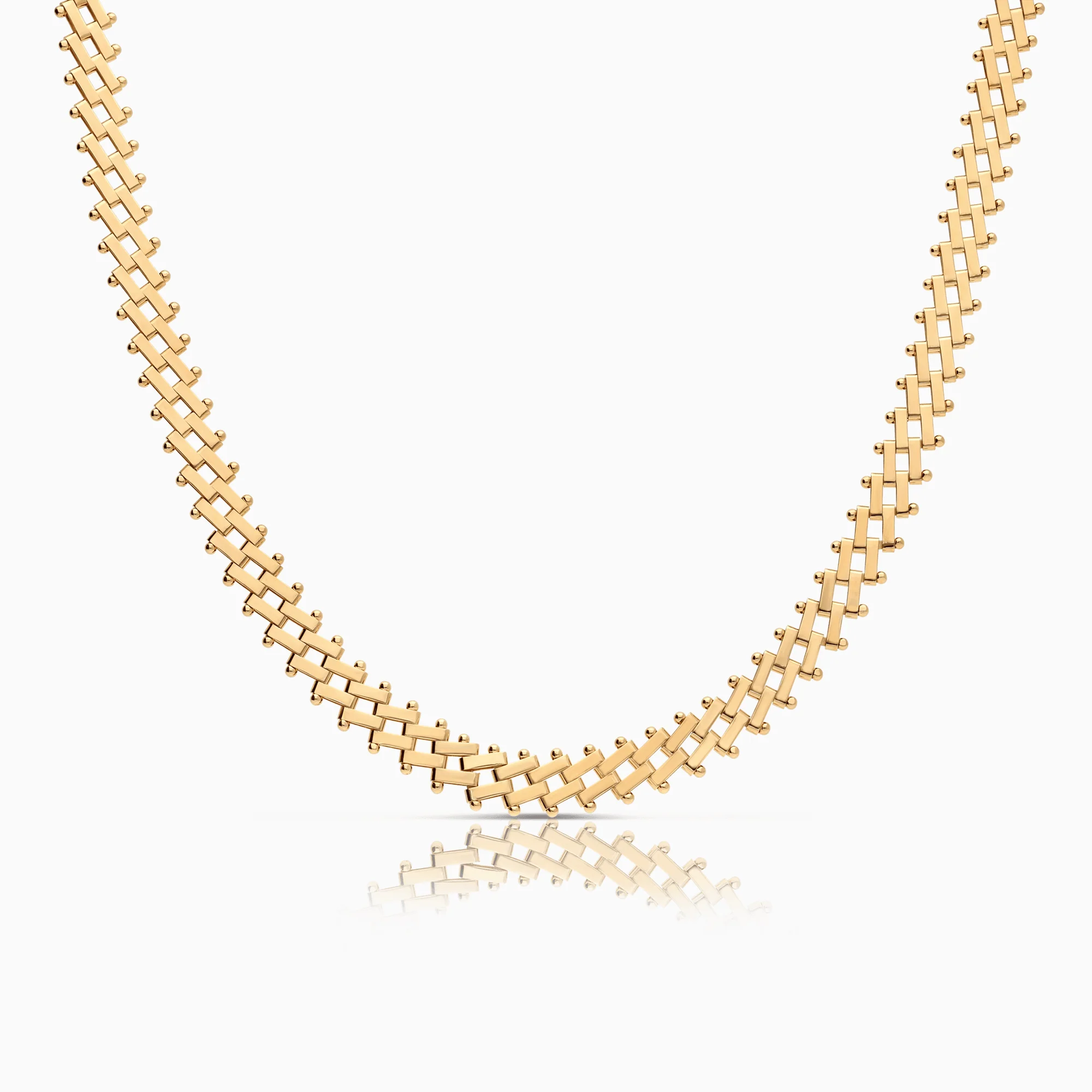 Corridor mat necklace 26.75g 18K gold
