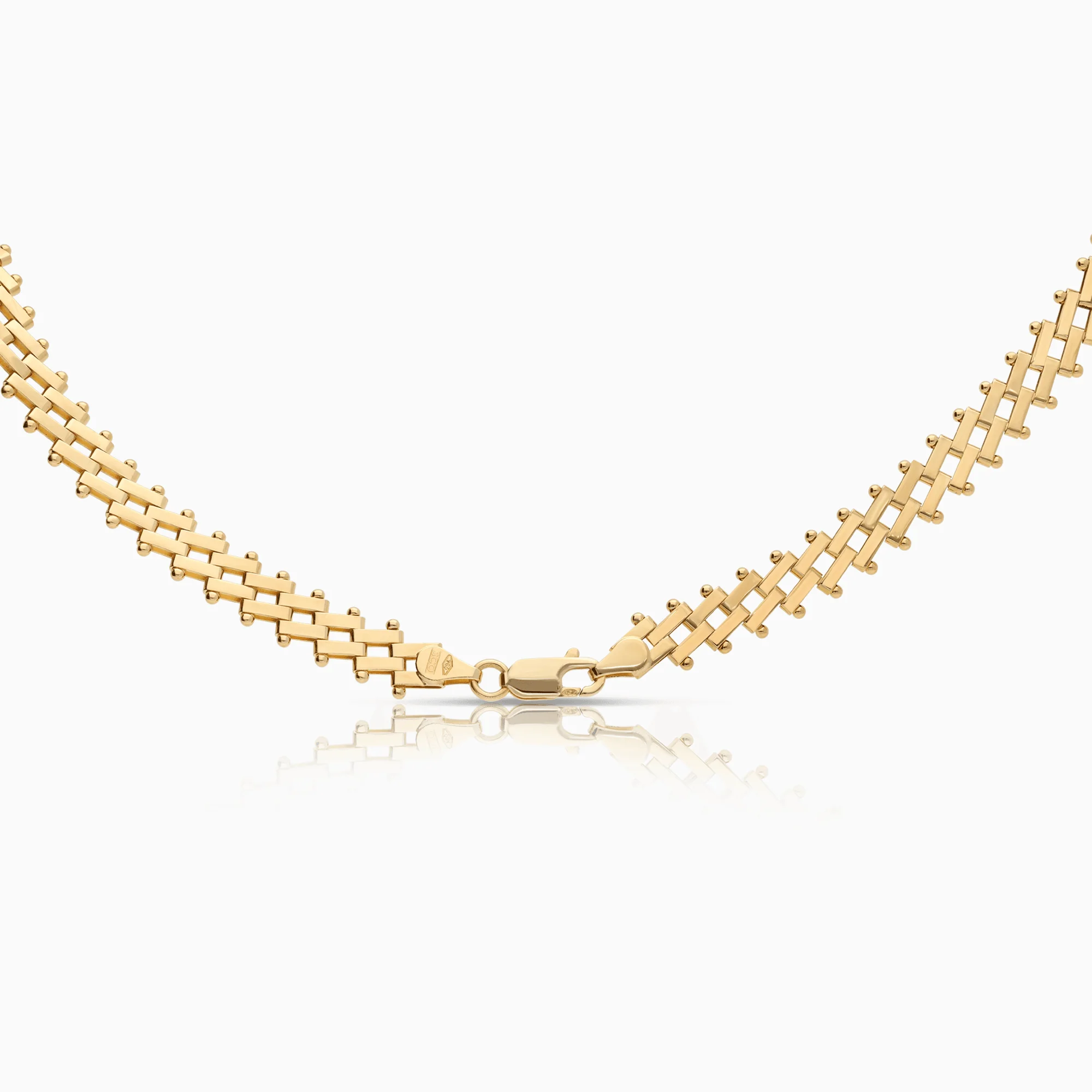 Corridor mat necklace 26.75g 18K gold - Image 2