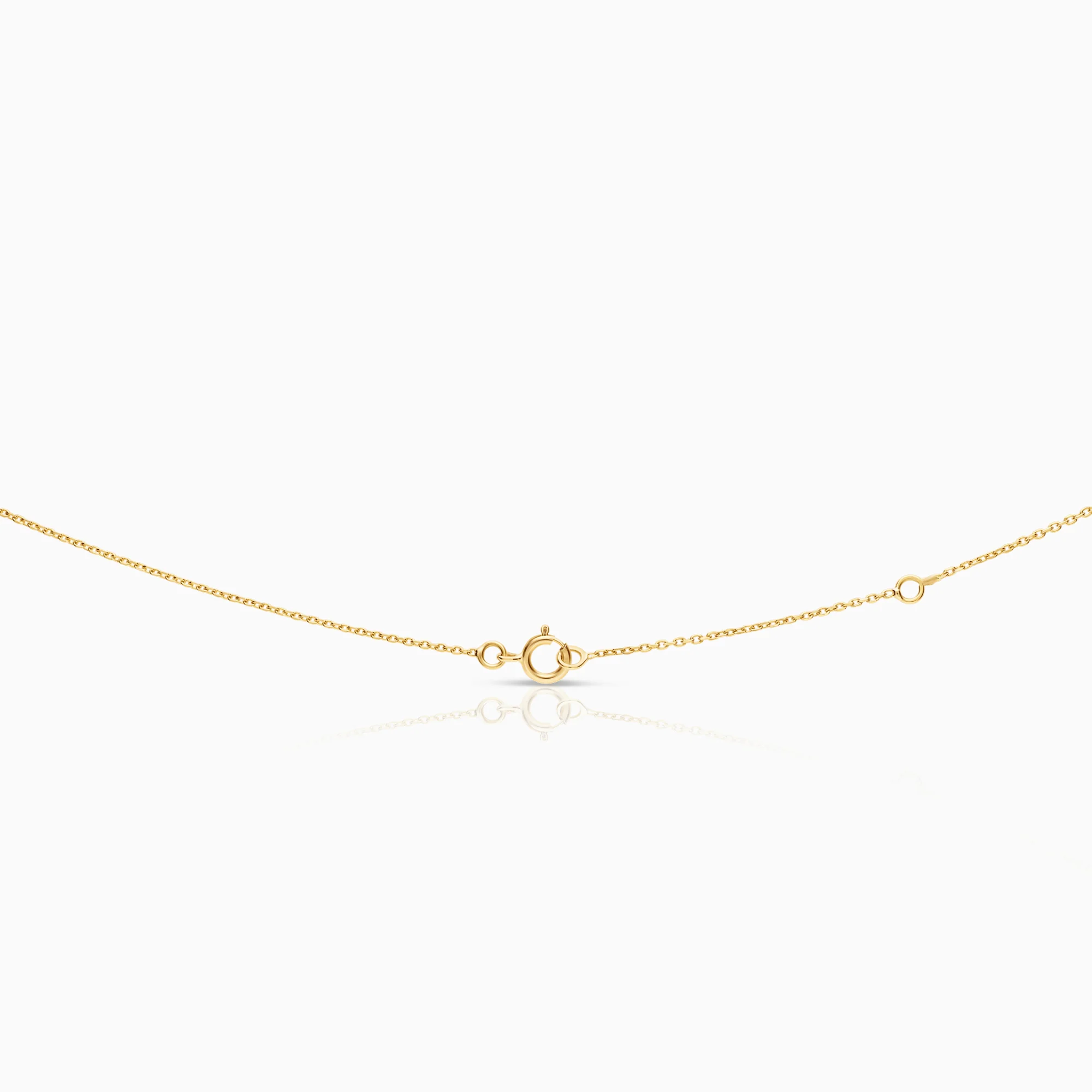 Necklace with cross pendant 0.04ct 18K gold - Image 2
