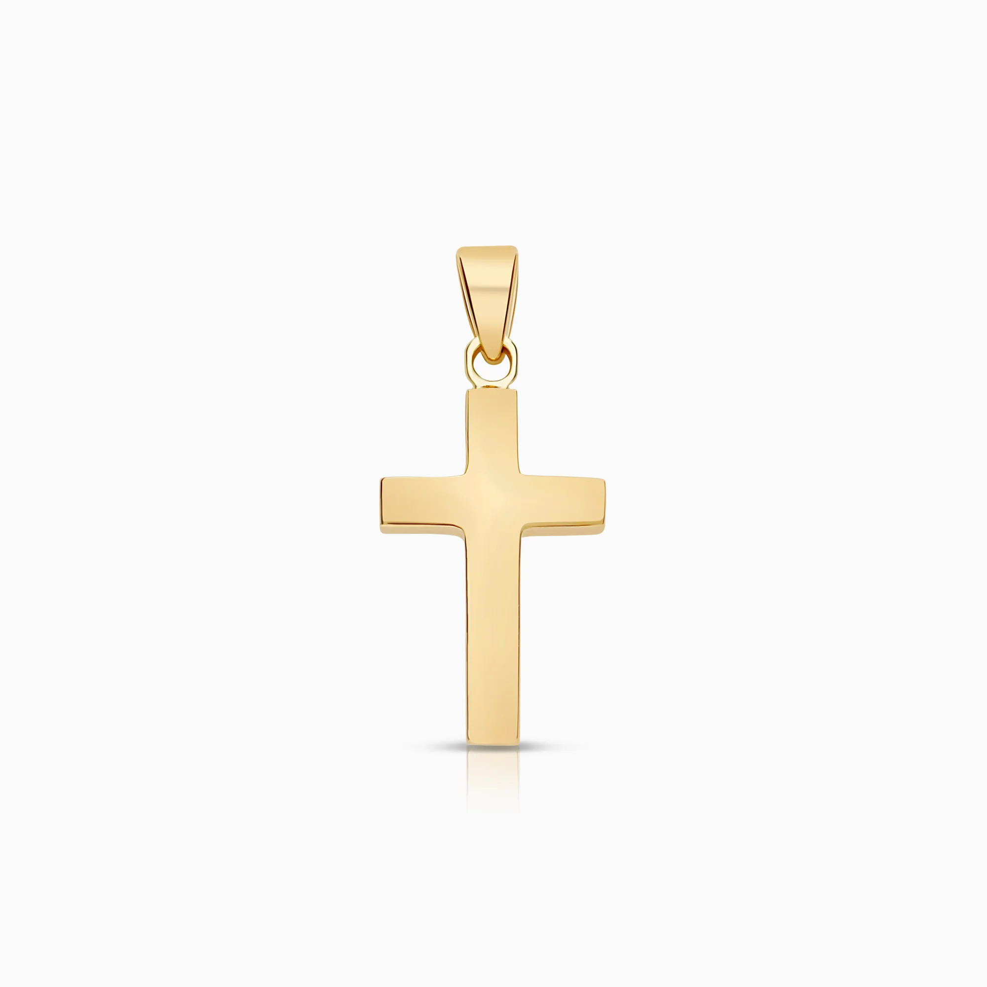 Cross pendant 1.03g 18K gold.