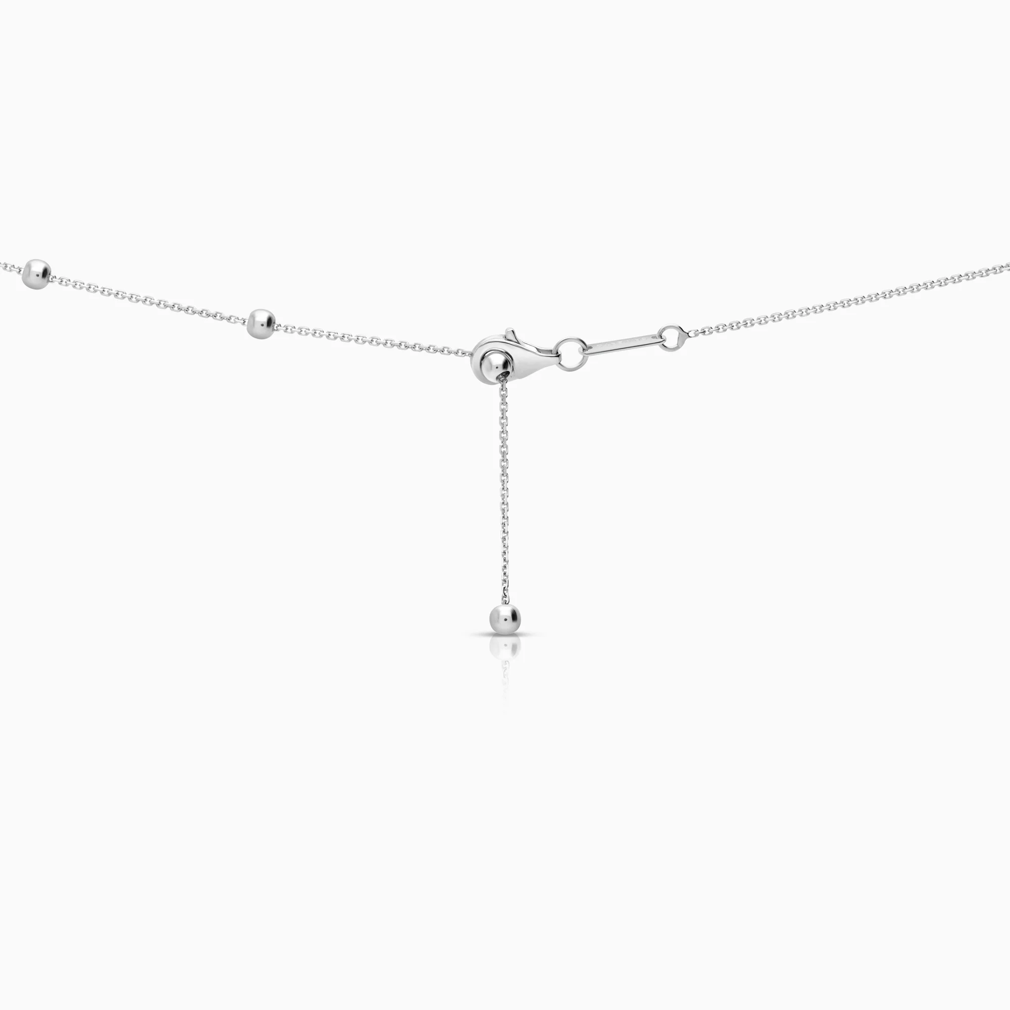 Necklace with cross pendant from Chimento 0.26ct 18K white gold - Image 2