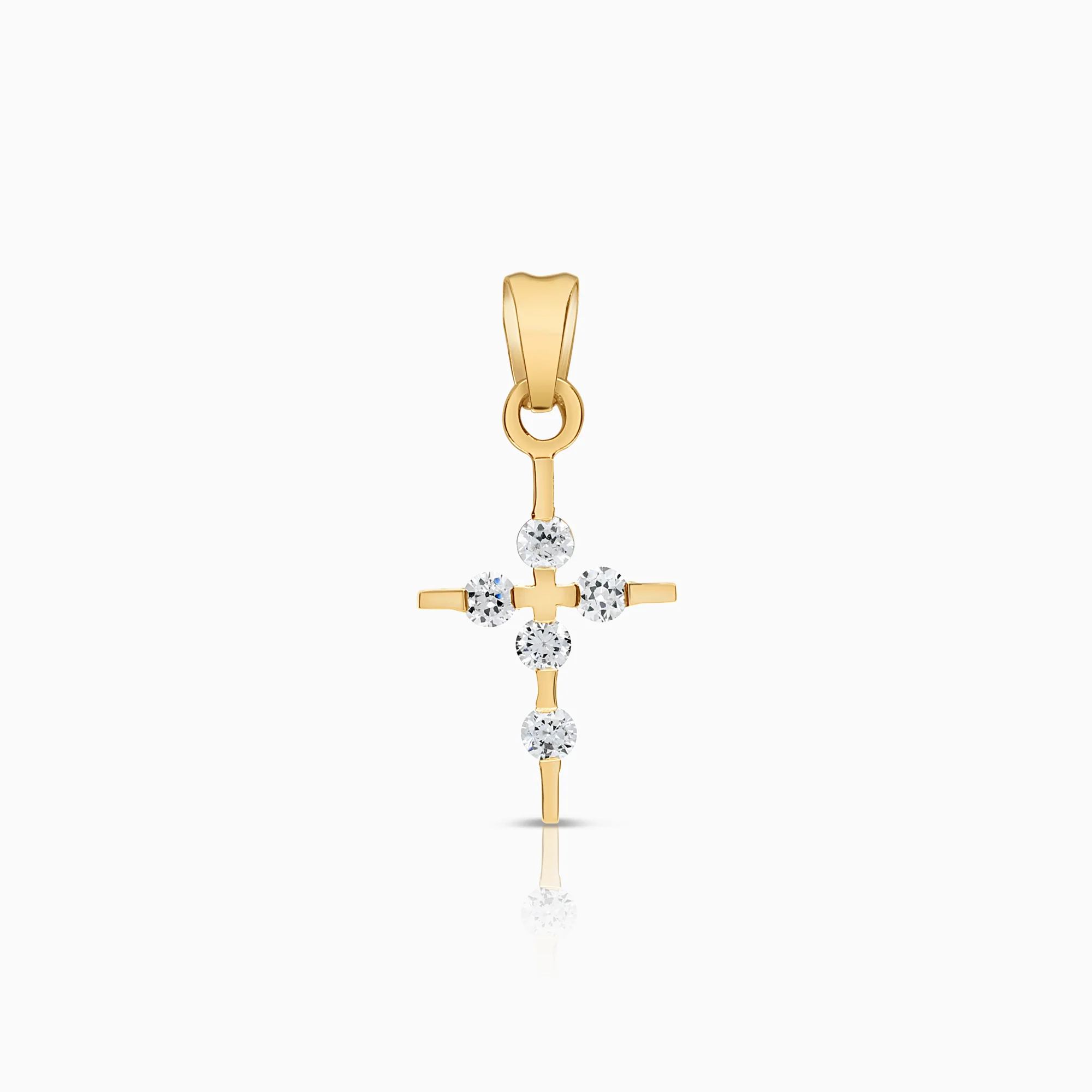 Cross pendant 0.64g 18K gold