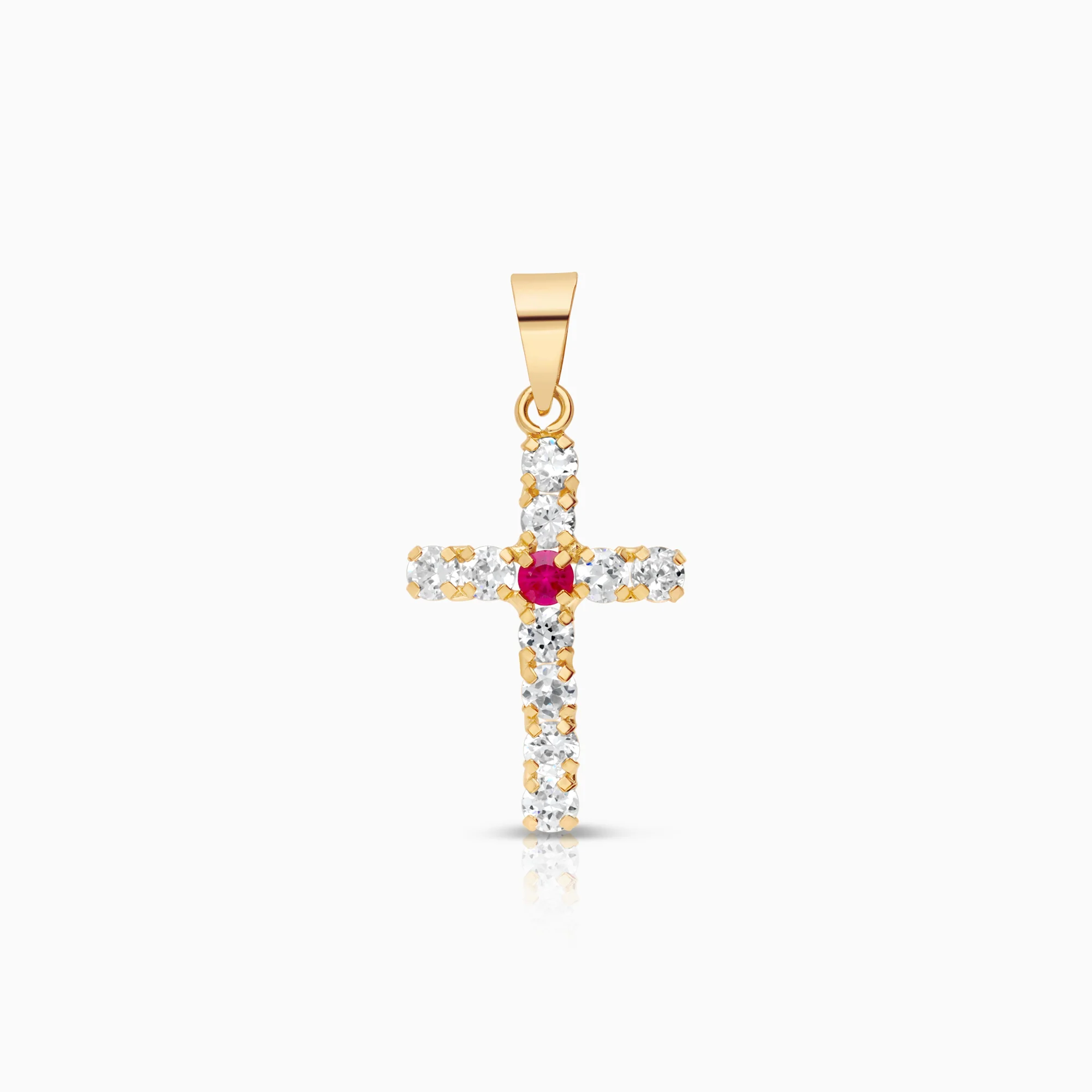 Cross pendant 0.69g 18K gold