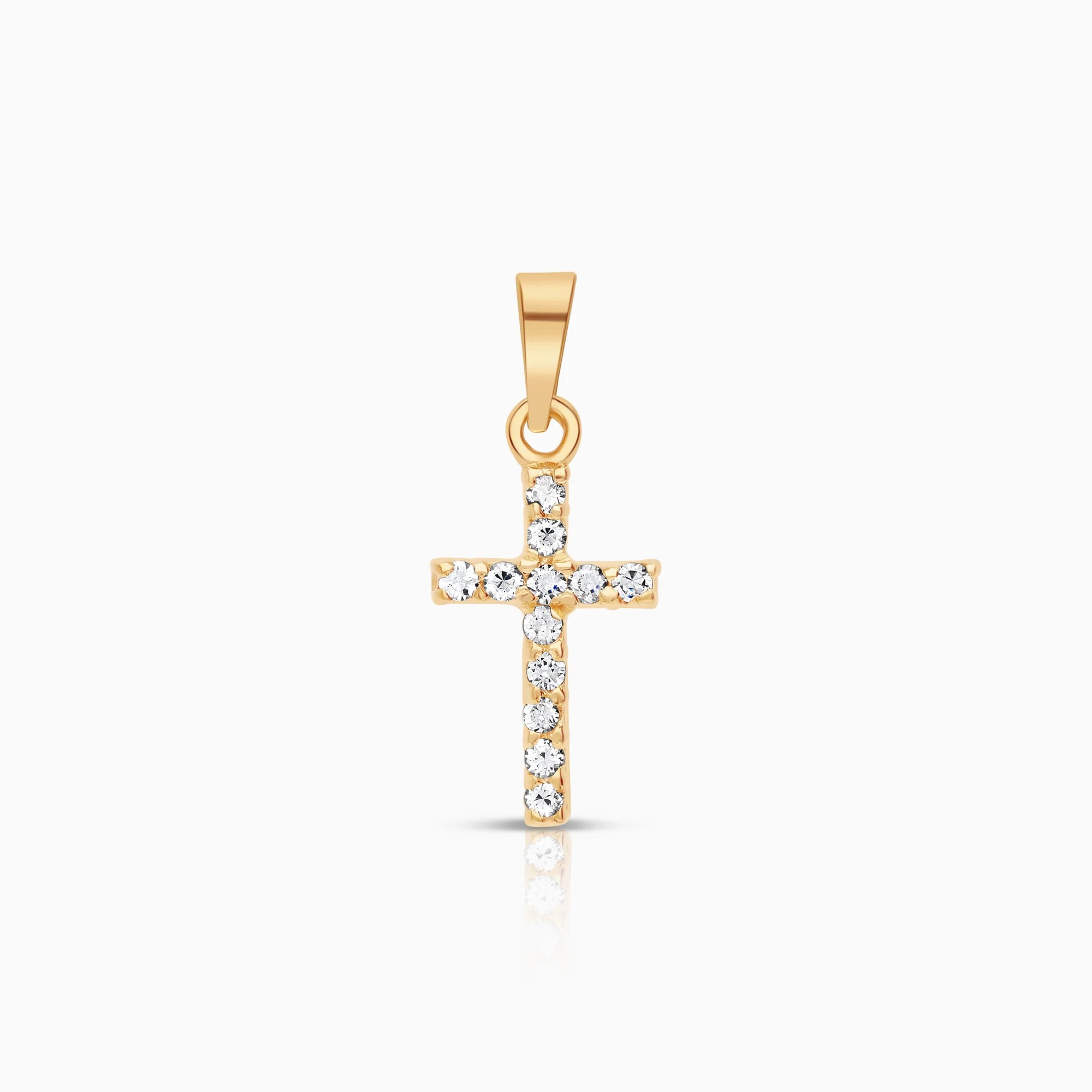Cross pendant 1.39g 18K gold