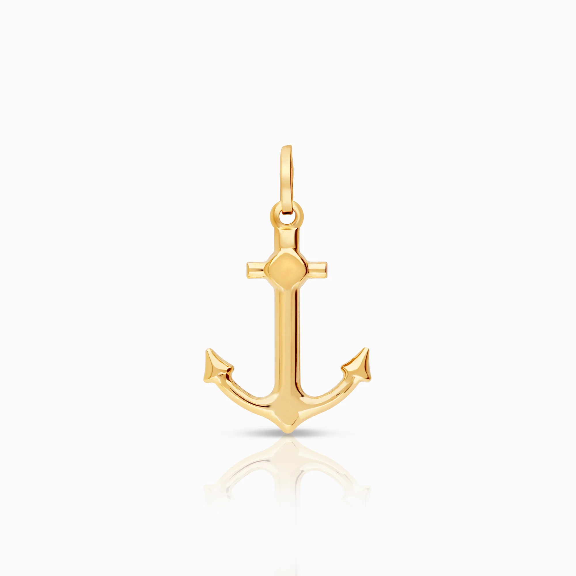 Anchor pendant 1.42g 18K gold