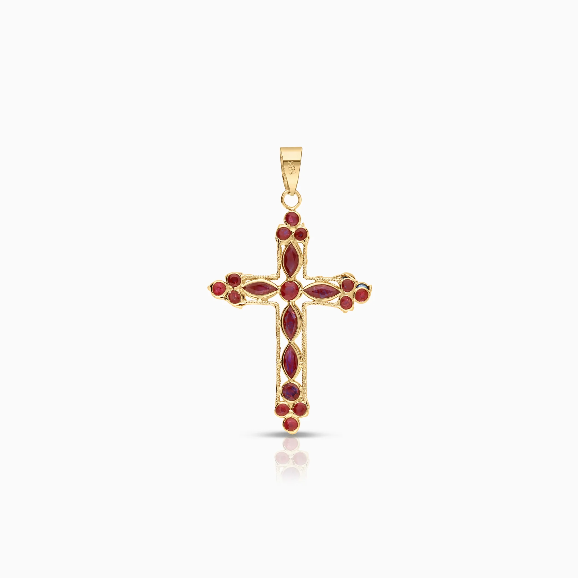 Cross pendant 1.77g 18K gold