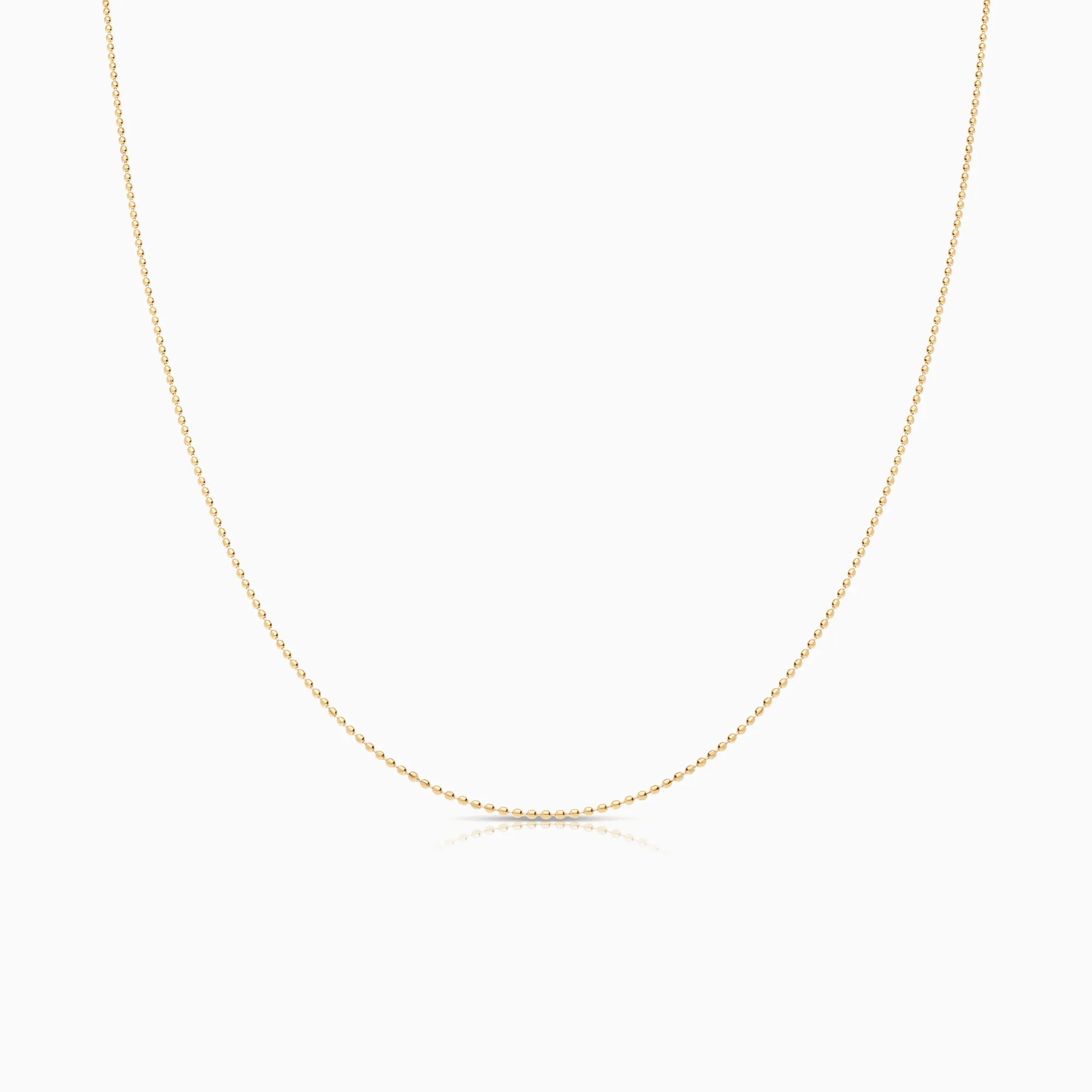 Bead link 46cm 18K gold