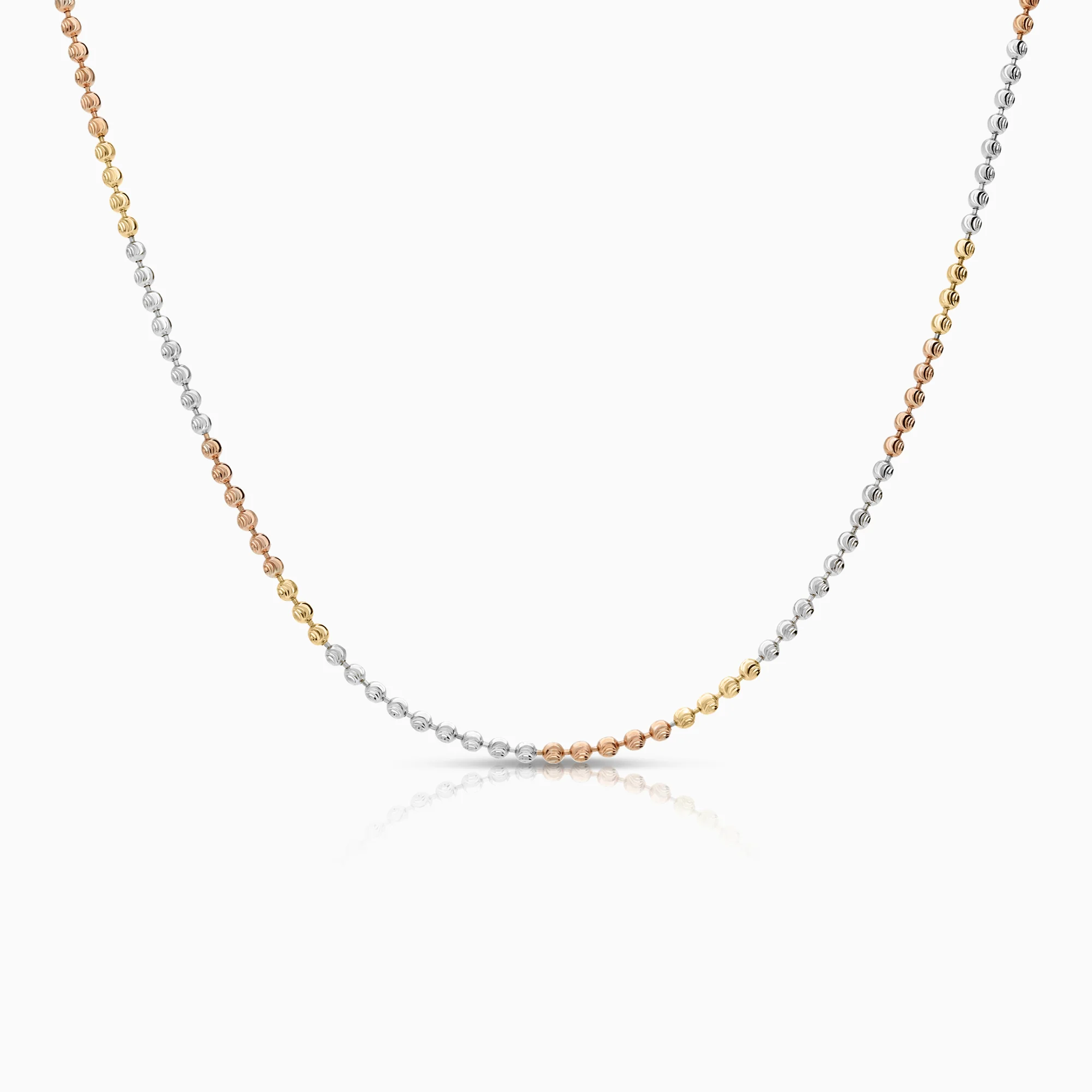 Ball link necklace 5.98g 18K gold