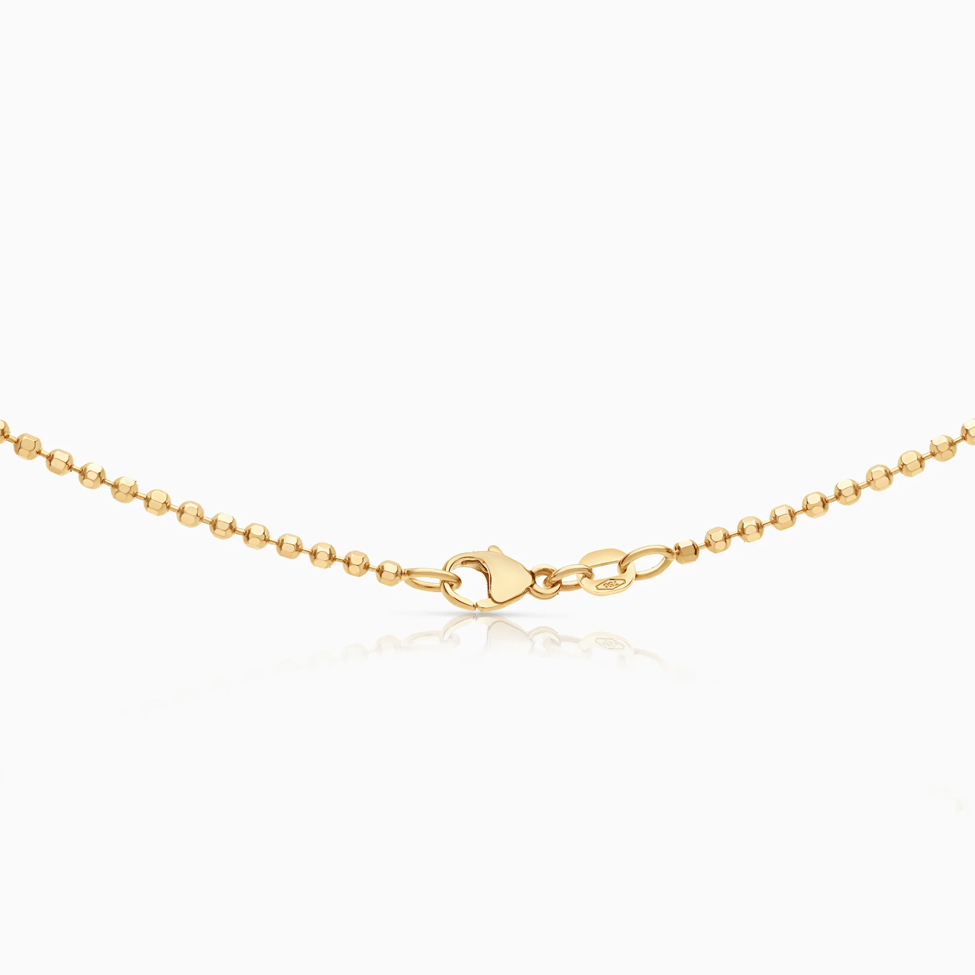 Bead chain necklace 6.75g 18K gold - Image 2