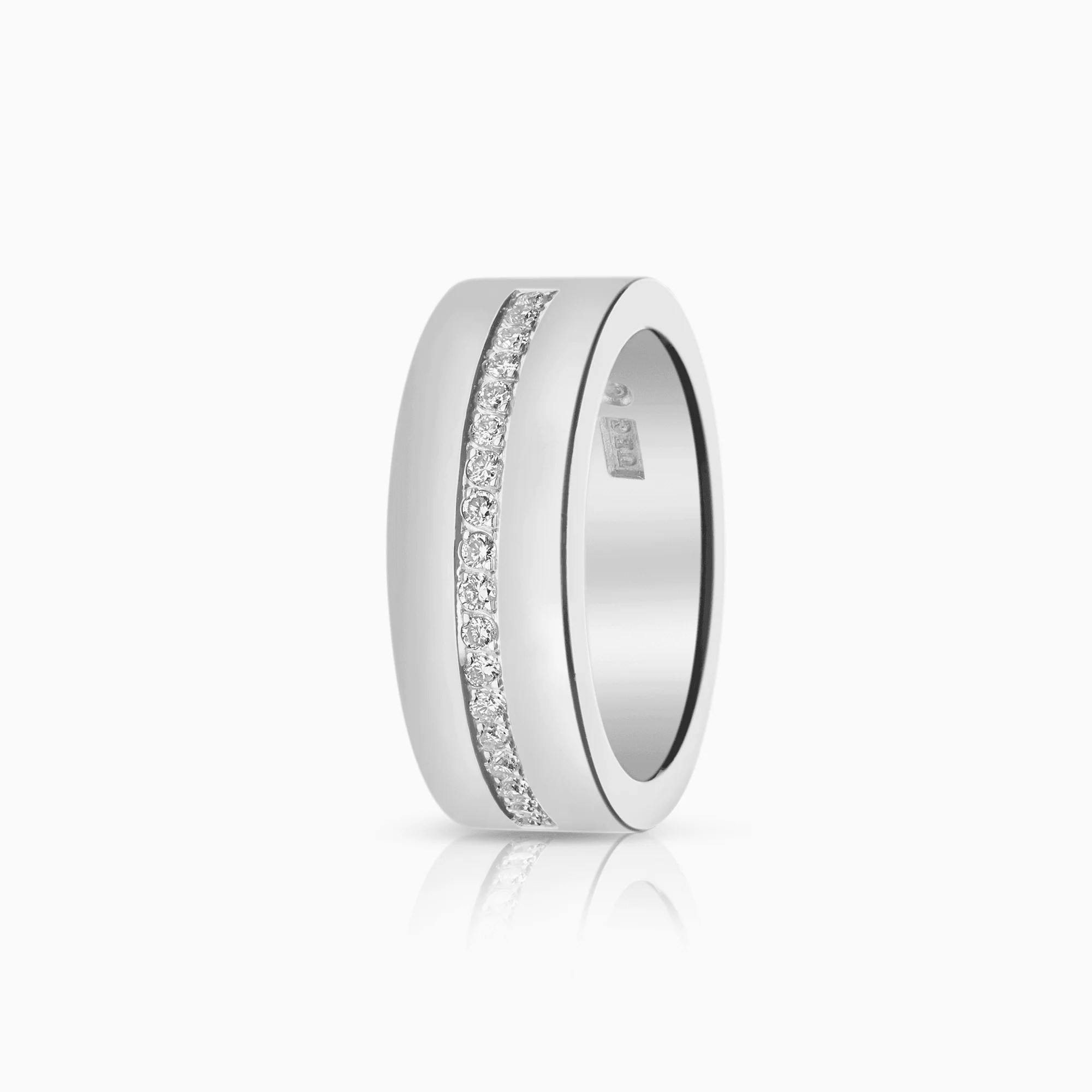 Quarter Eternity Ring 0.18ct 18K White Gold