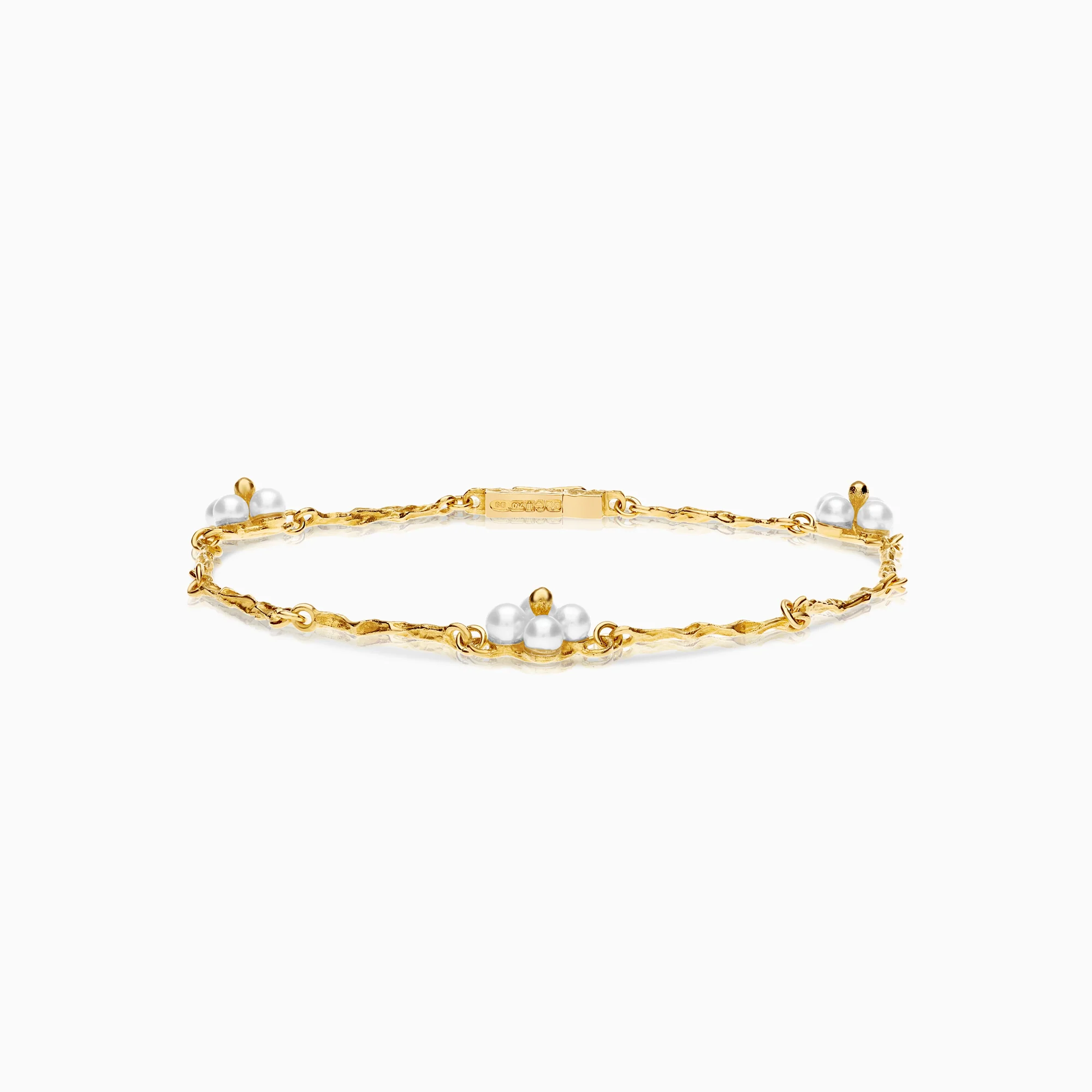 Lapponia bracelet with cultured saltwater pearls 5.52g 18K gold - Image 3