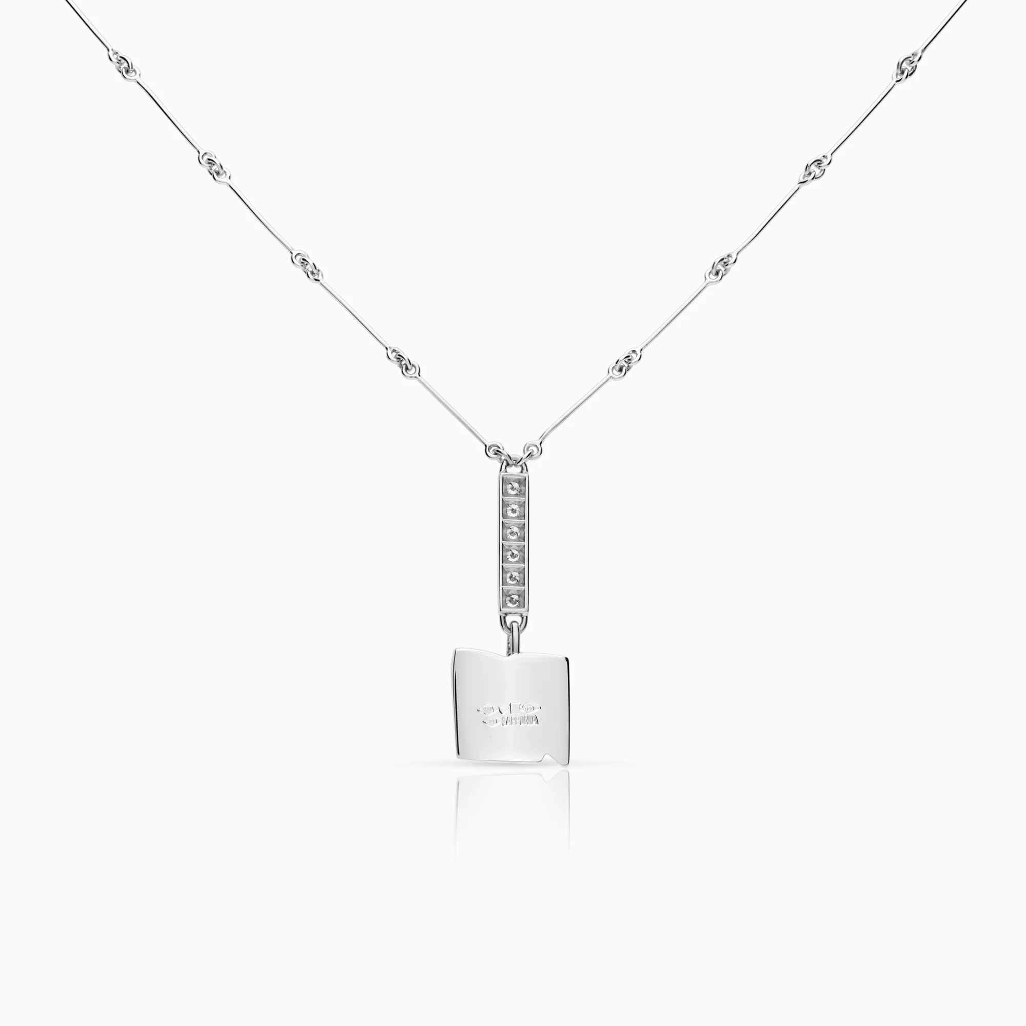 Lapponia necklace 0.18ct 950 platinum - Image 2