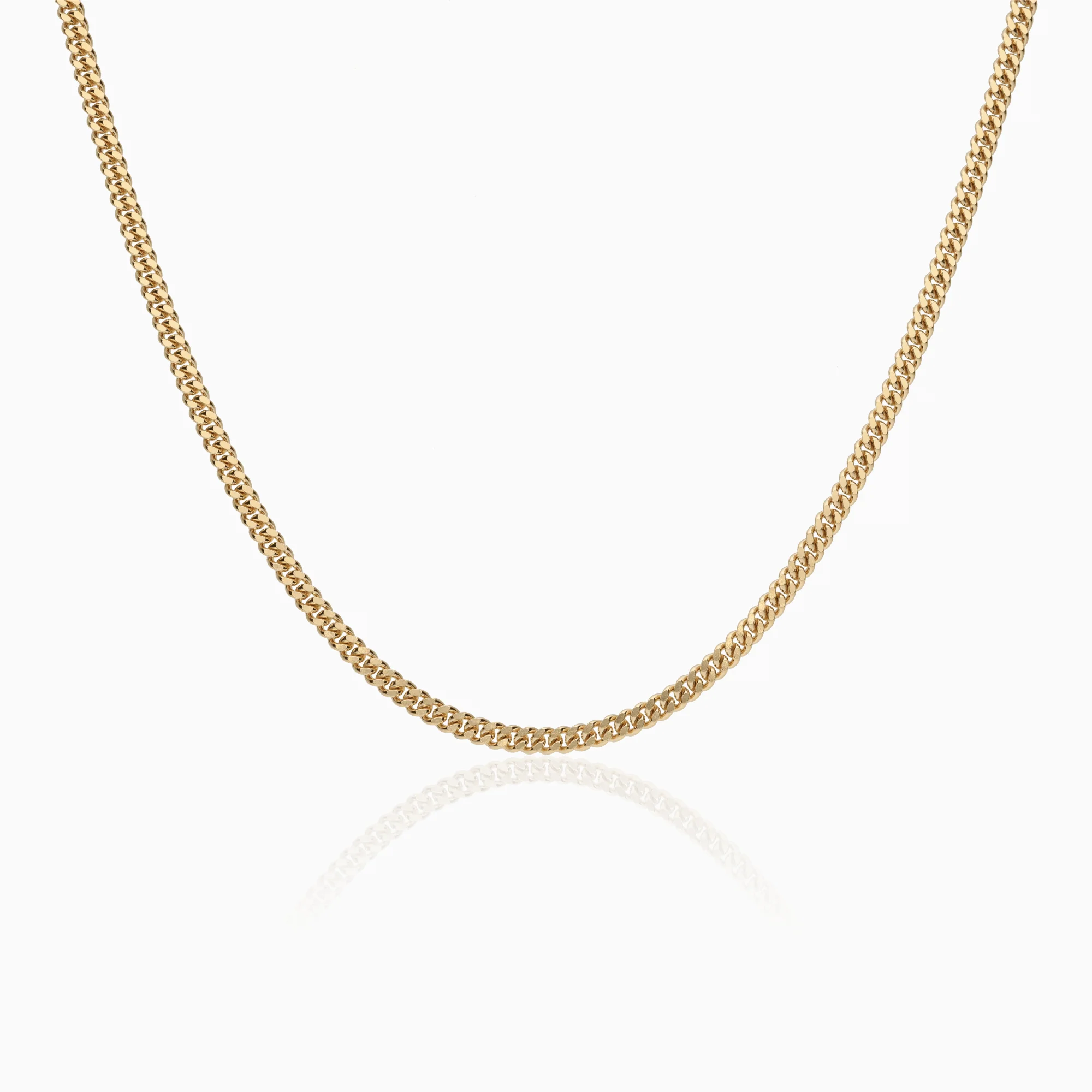 Solid curb chain 12.9g 18K gold