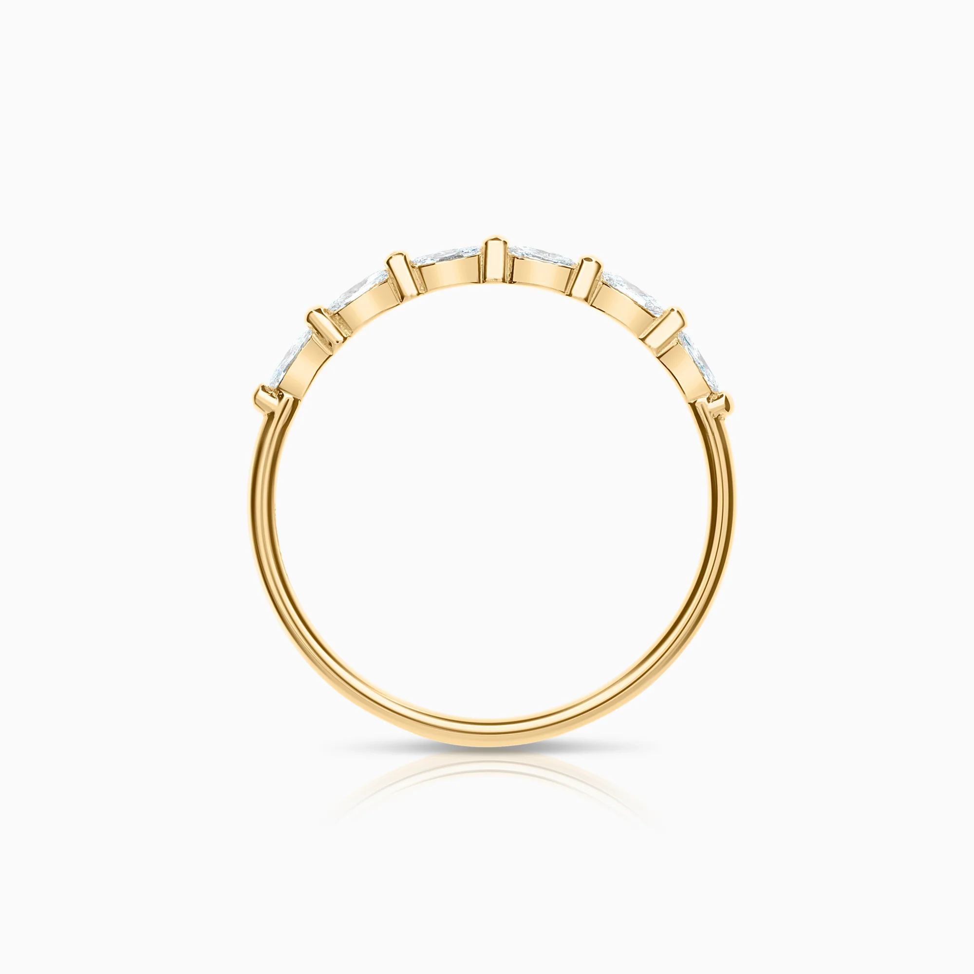Eternity ring marquise 0.24ct 18K gold - Image 2