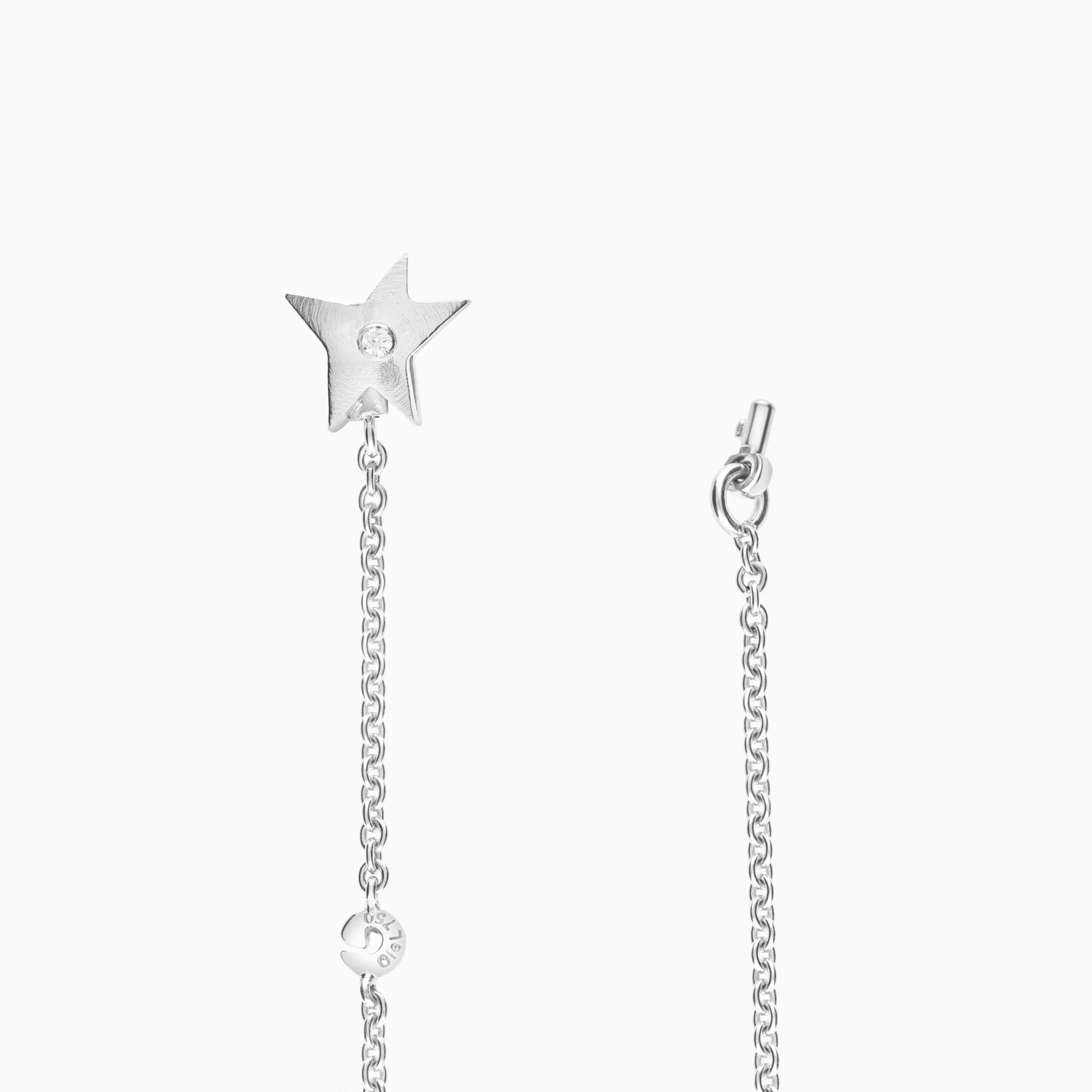 Ole Lynggaard diamond necklace 0.04ct 18K white gold - Image 2