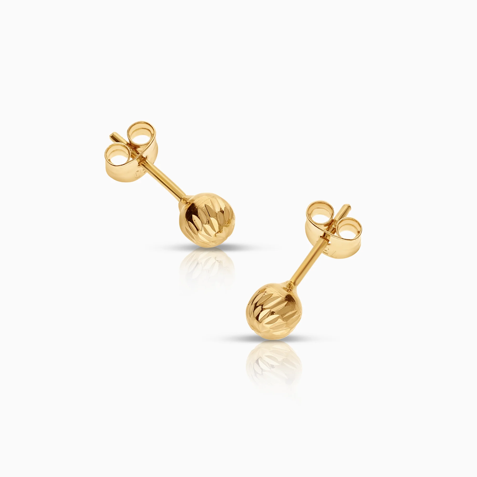 Gold earrings 0.50g 18K gold - Image 2
