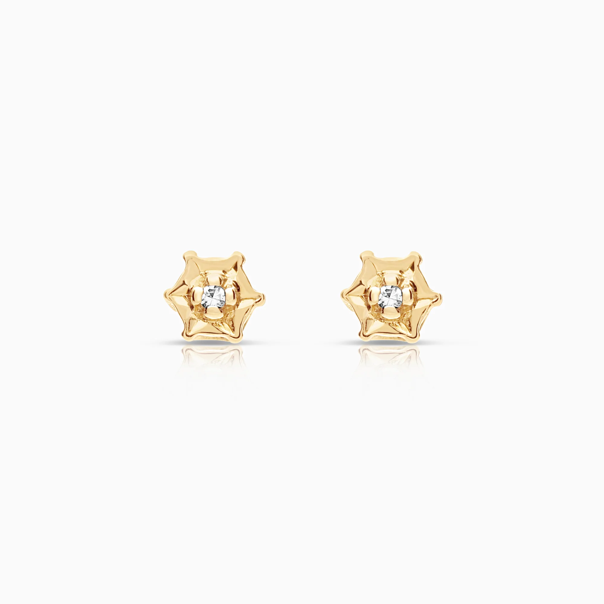 Earrings, 0.01 ct 18K gold