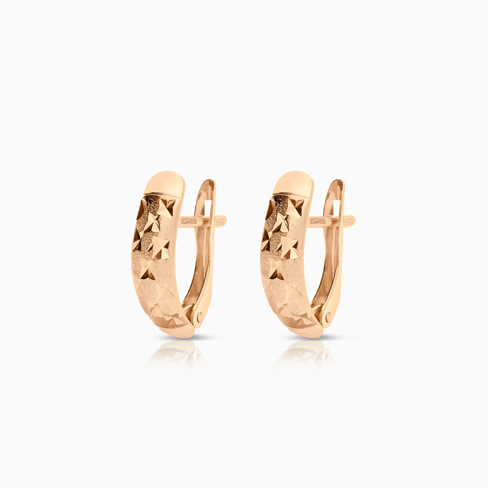 Earrings 2.23g 14K rose gold