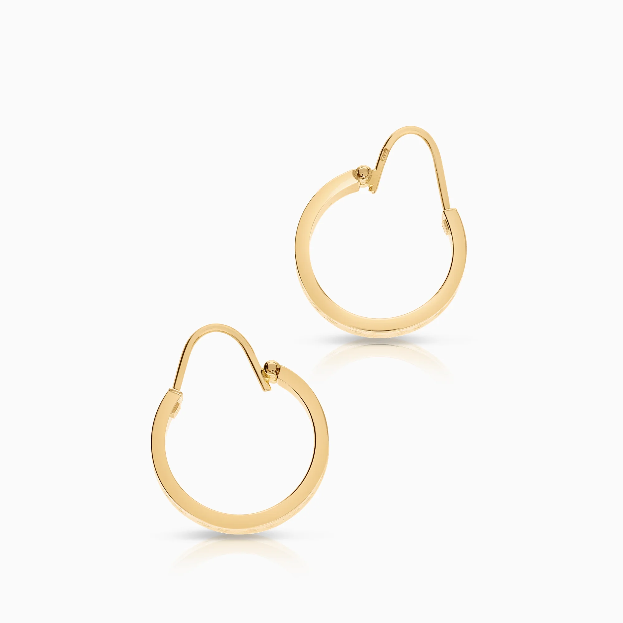 Hoop earrings 1.56g 18K gold - Image 2
