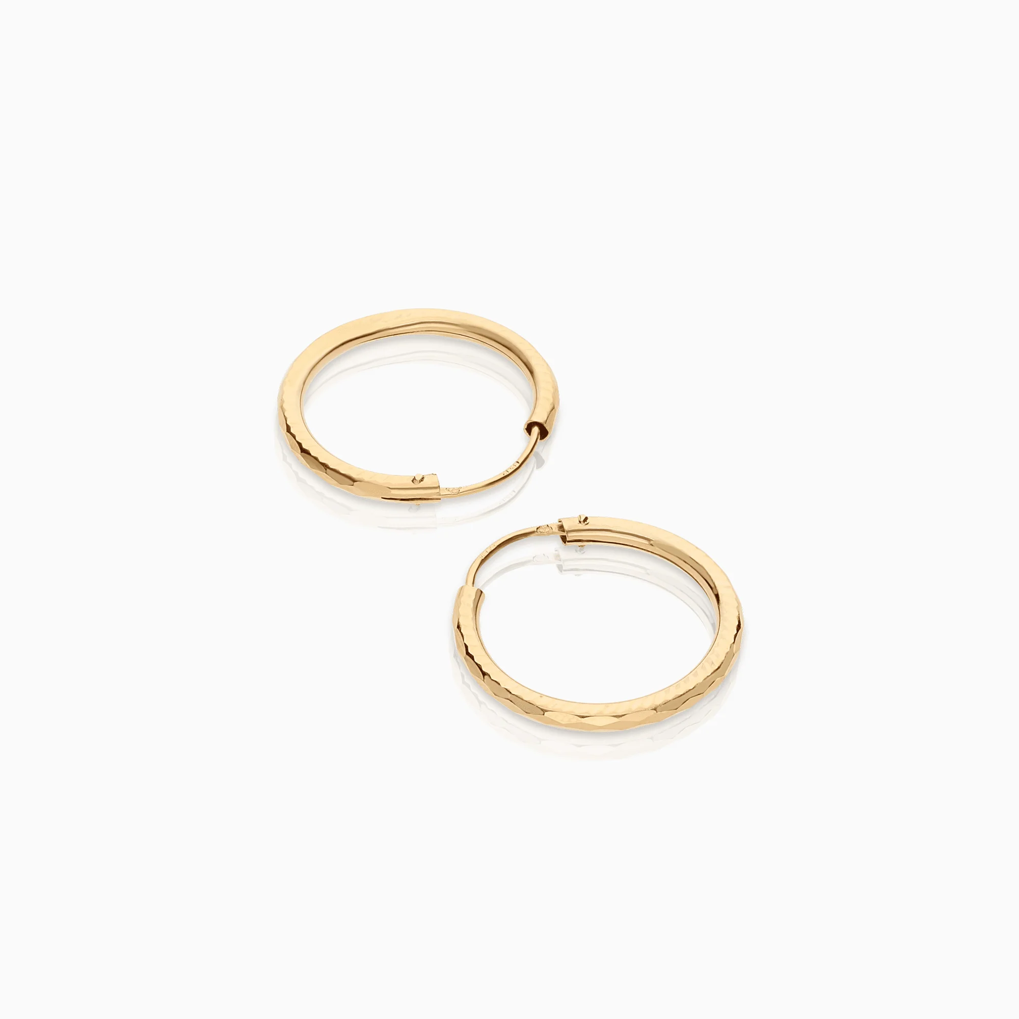 Hoop earrings 1.45g 18K gold - Image 2
