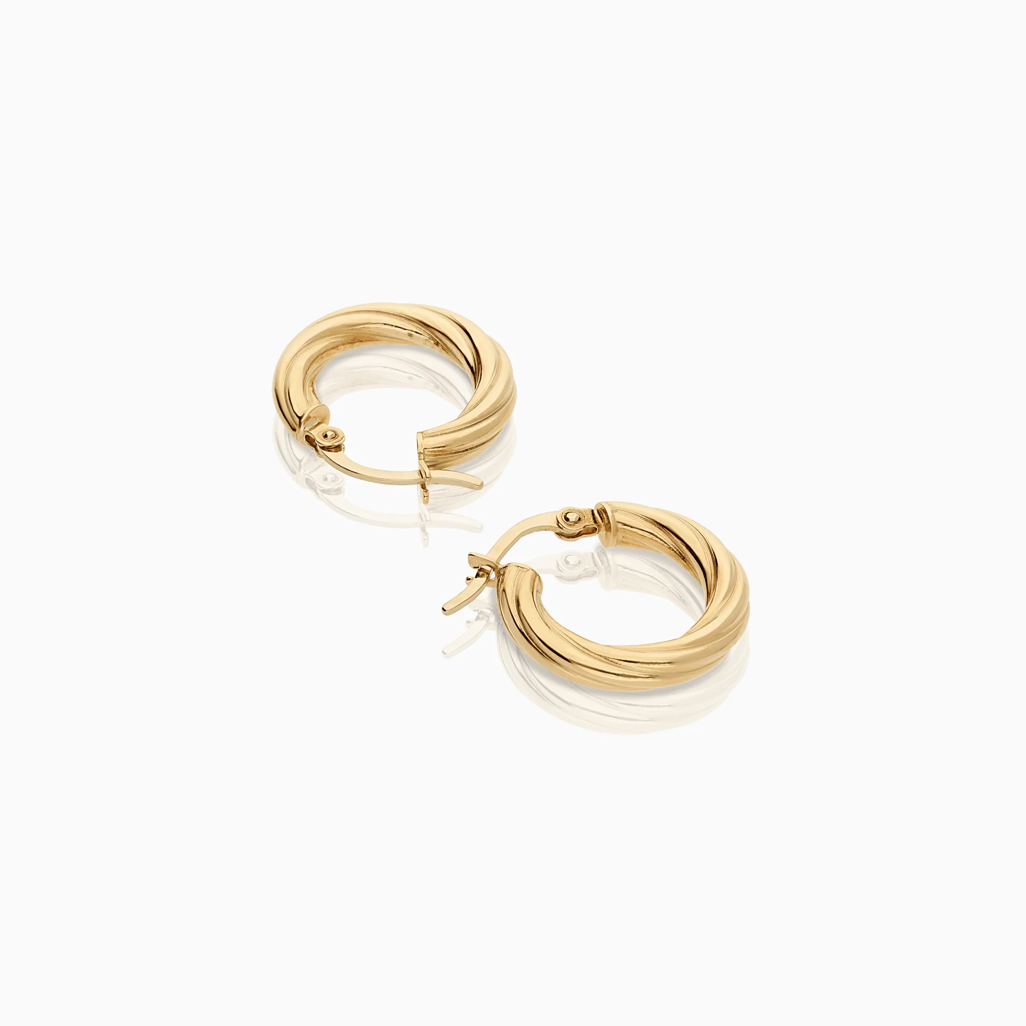Hoop earrings 1.80g 18K gold - Image 2