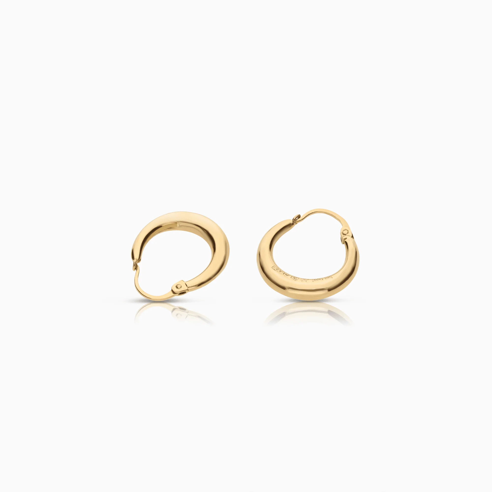 Hoop earrings 1.88g 18K gold - Image 2