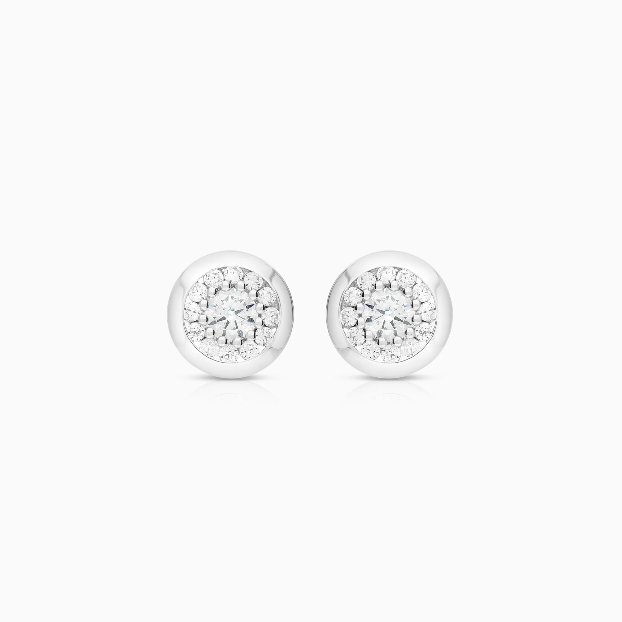 Earrings cubic zirconia 0.94g 18K white gold