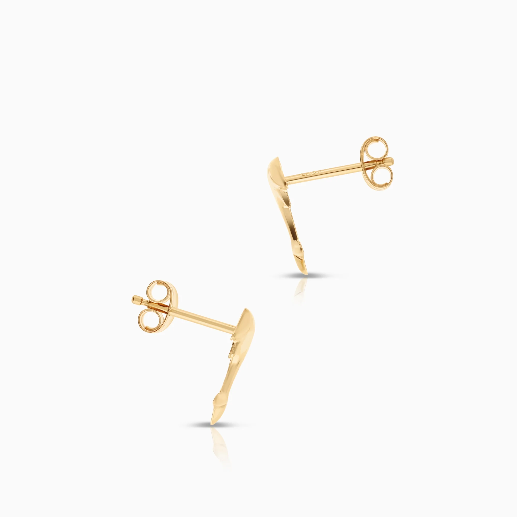 Dolphin earrings 0.61g 18K gold - Image 2