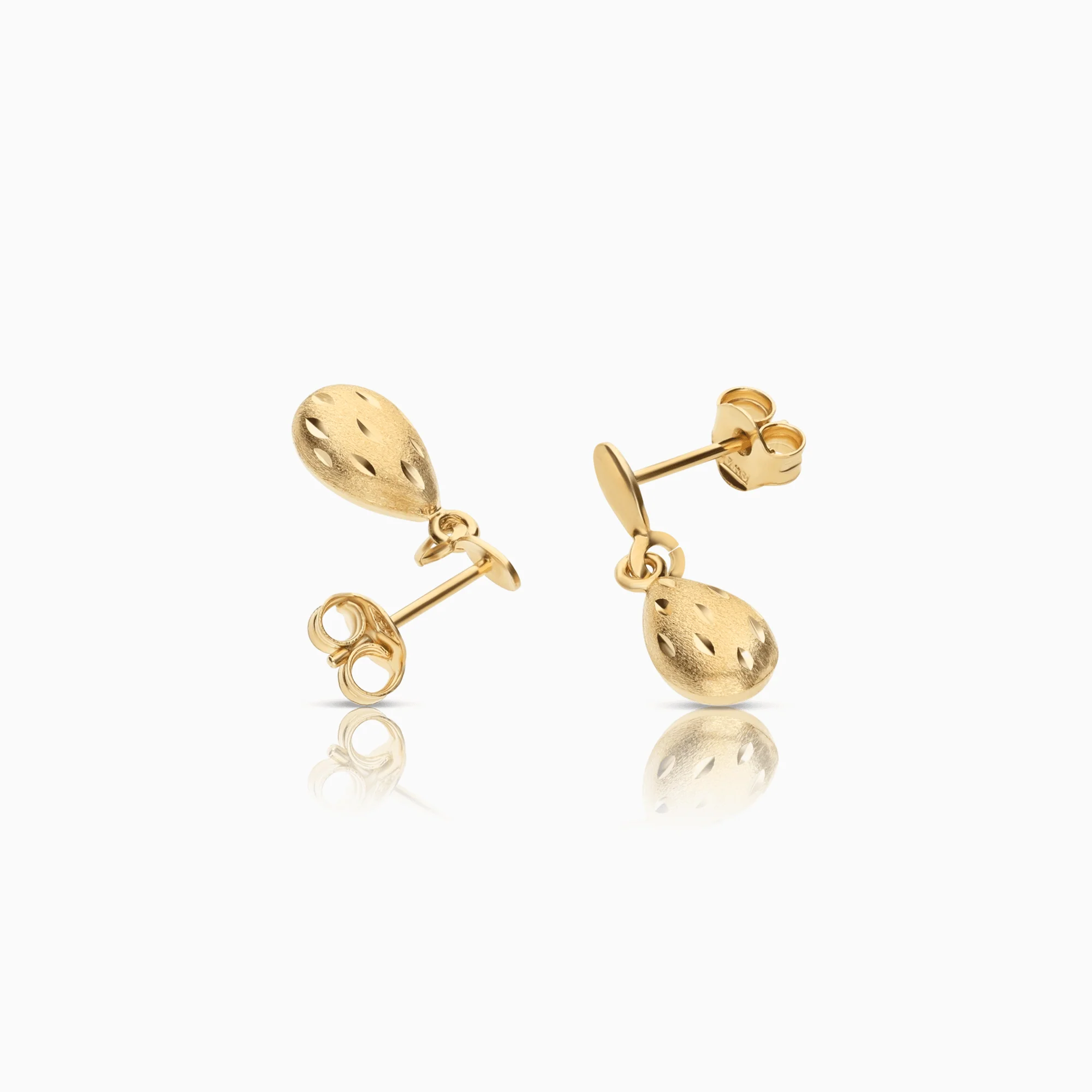 Drop earrings 1.18g 18K gold - Image 2